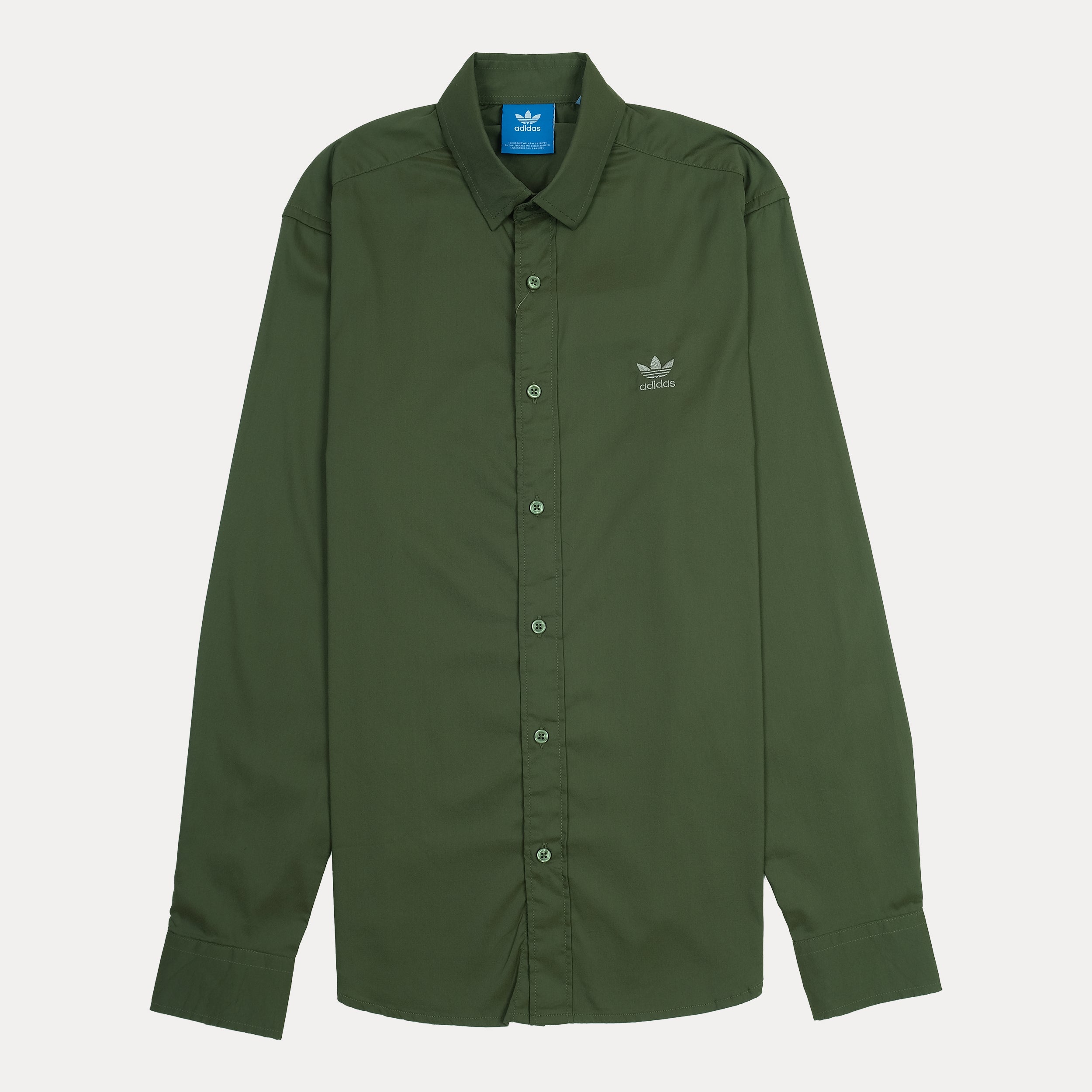 adidas Classic Green Button-Up Shirt