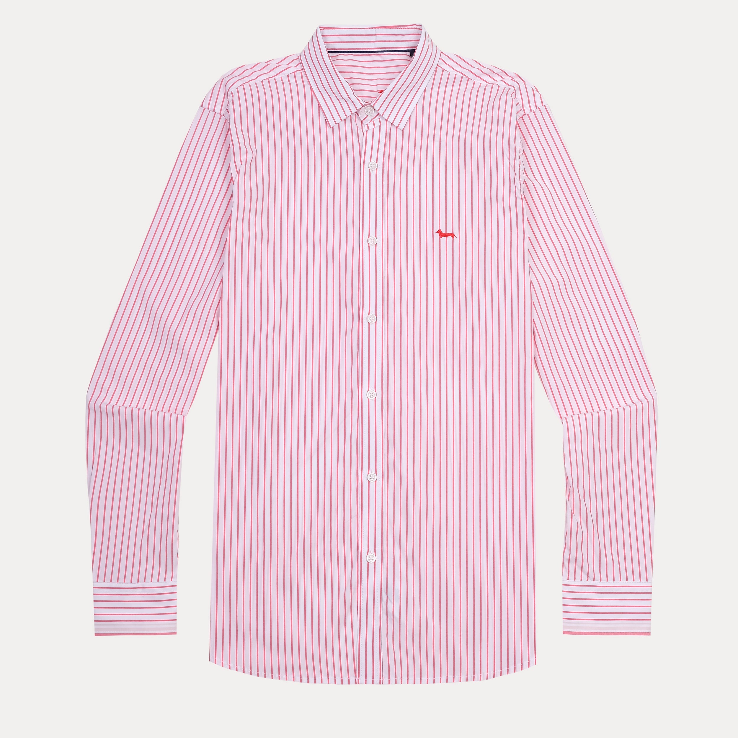 harmont&blaine Striped Elegance Shirt in Blushing Pink