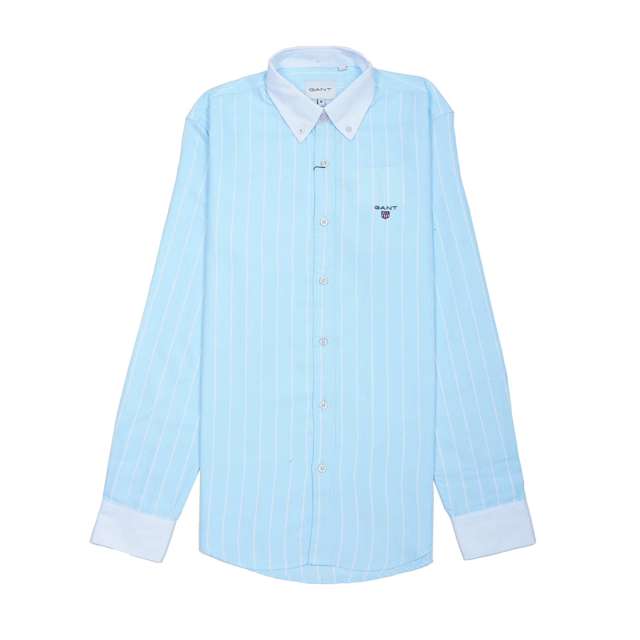 GANT Prismatic Azure Tailored Fit Long Sleeve Button-Up Shirt