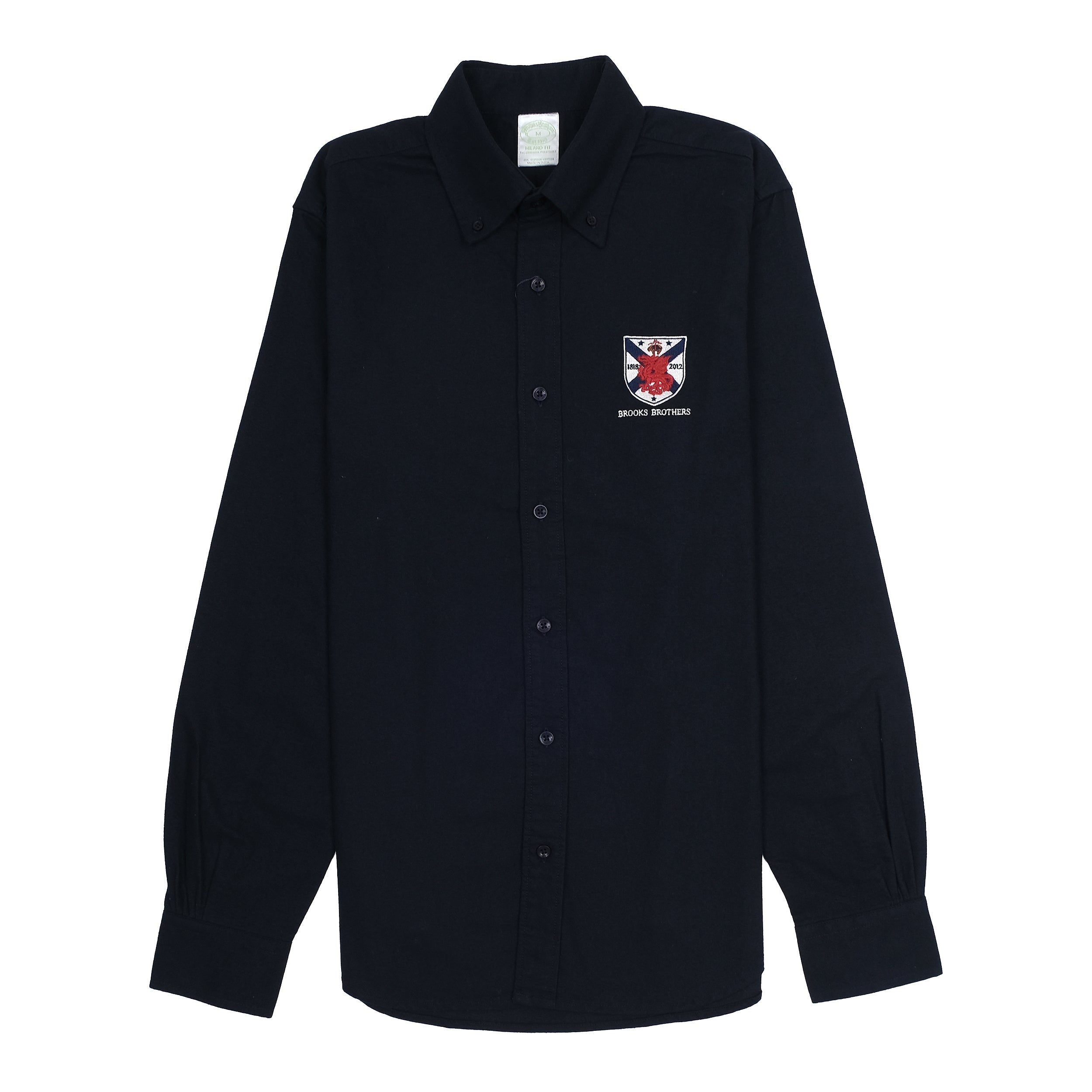 BROOKS BROTHERS Nightshade Indigo Classic Fit Long Sleeve Button-Down Shirt