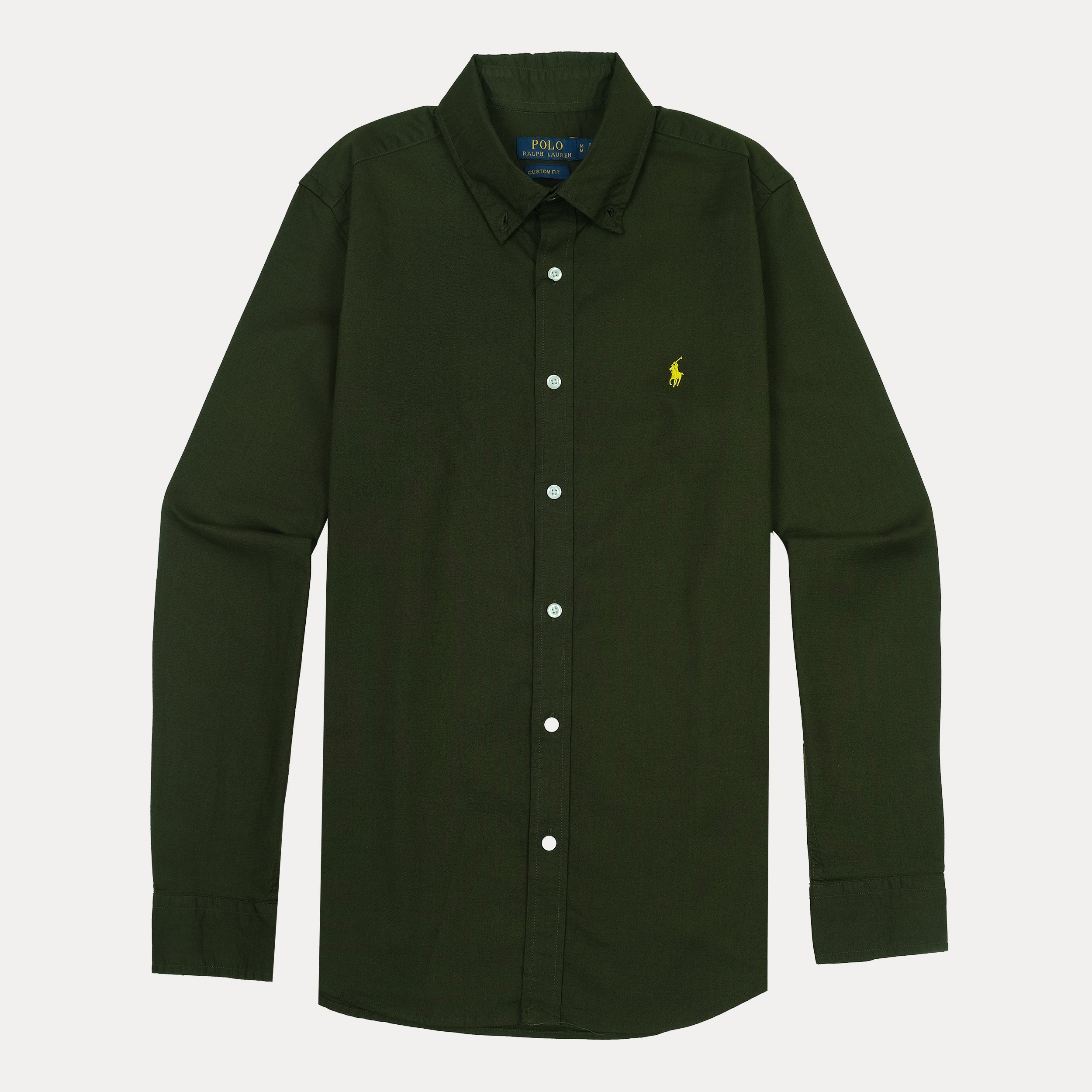 Polo Ralph Lauren Custom Fit Shirt in Enchanted Forest Green