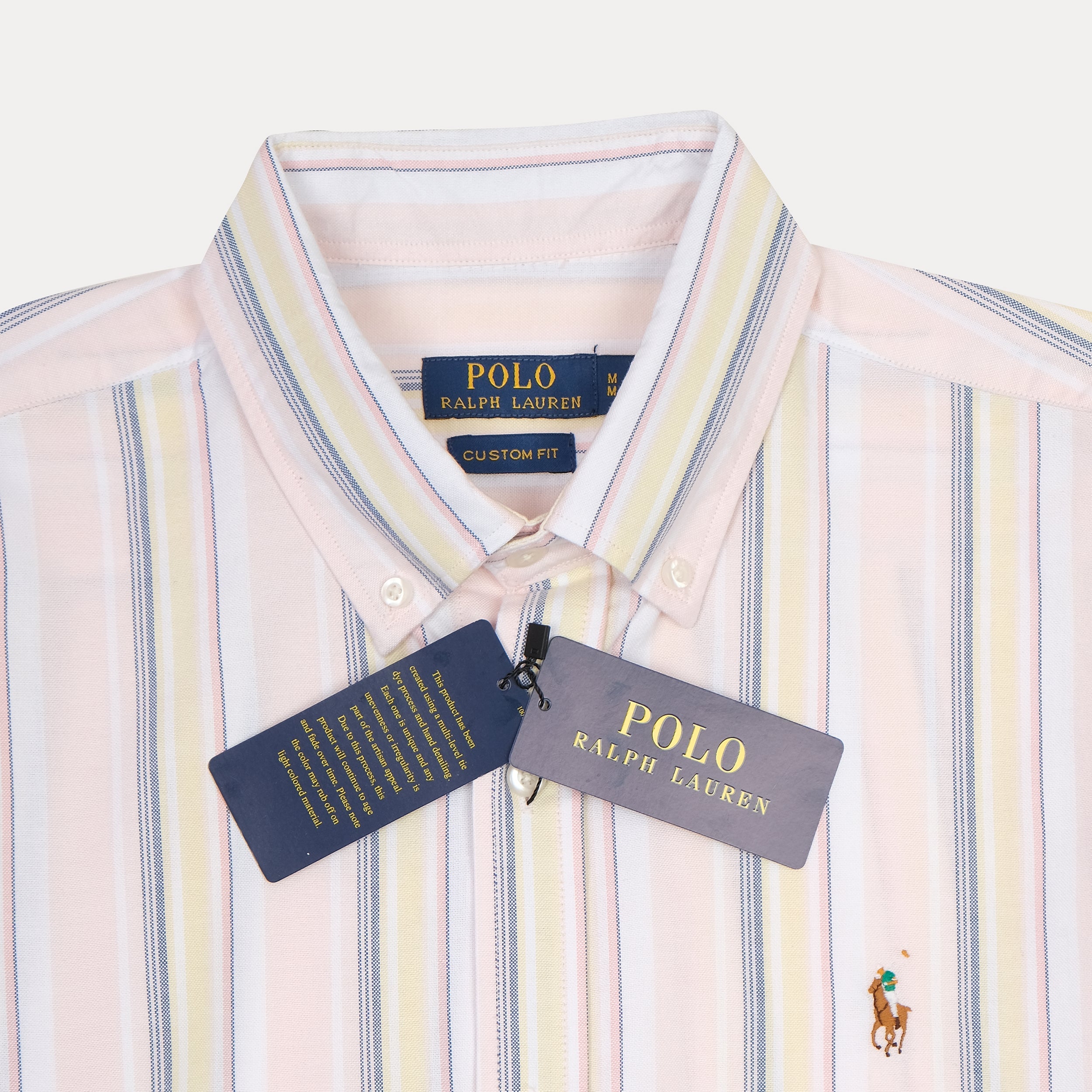 Polo Ralph Lauren Custom Fit Striped Shirt in Soft Pastel Hues