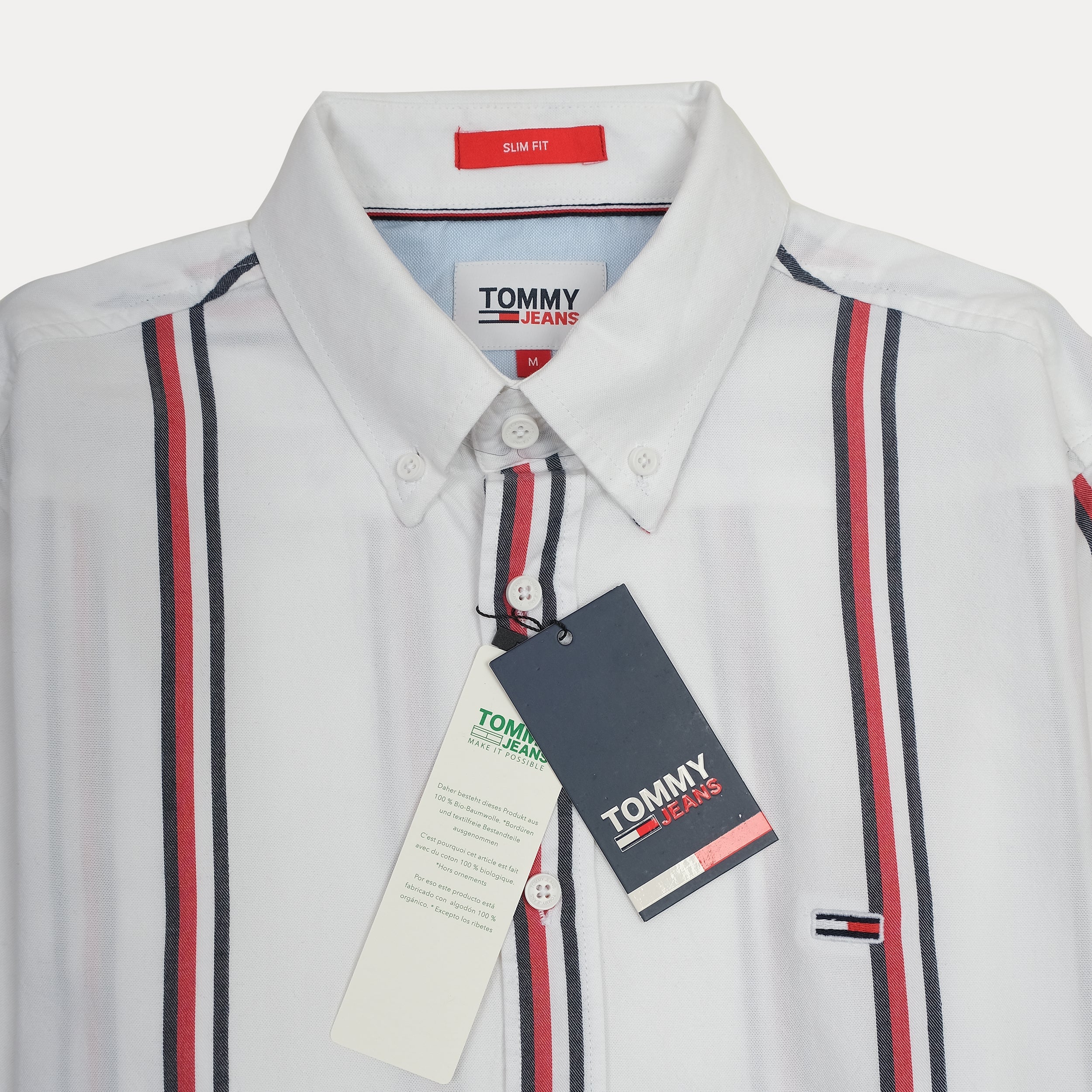 TOMMY JEANS Opulent Azure Slim Fit Long Sleeve Shirt