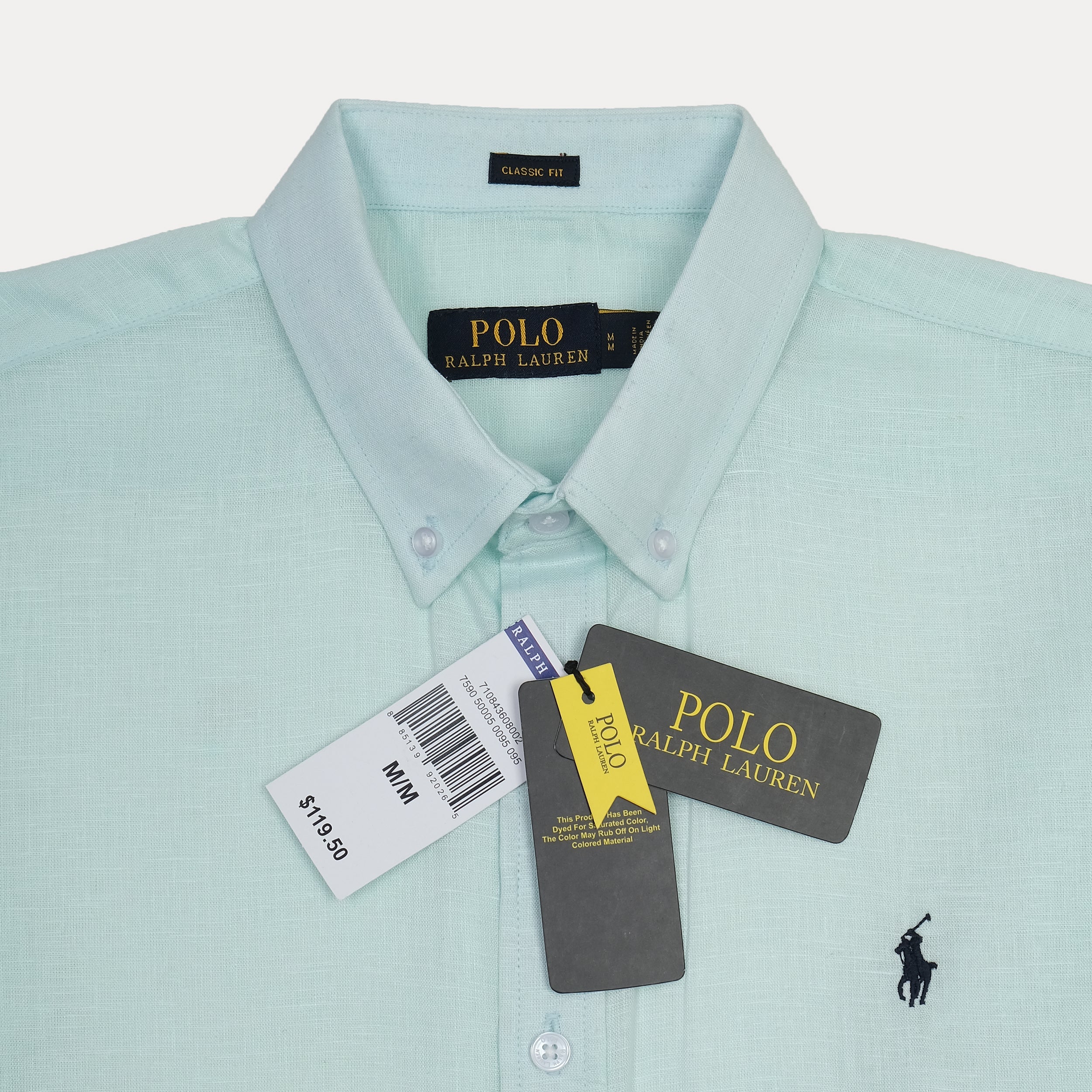 Polo Ralph Lauren Breezy Aqua Classic Fit Linen Shirt