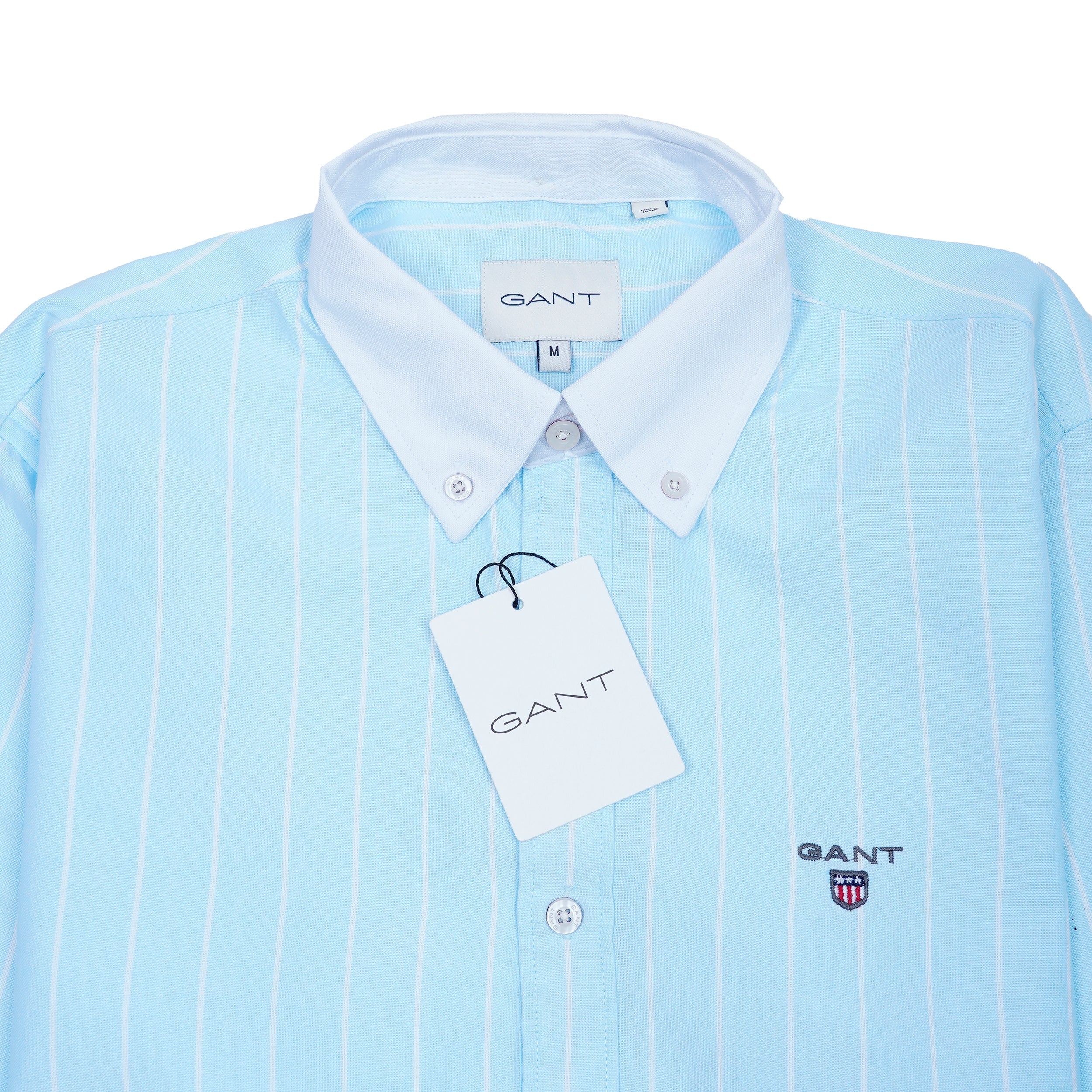 GANT Prismatic Azure Tailored Fit Long Sleeve Button-Up Shirt