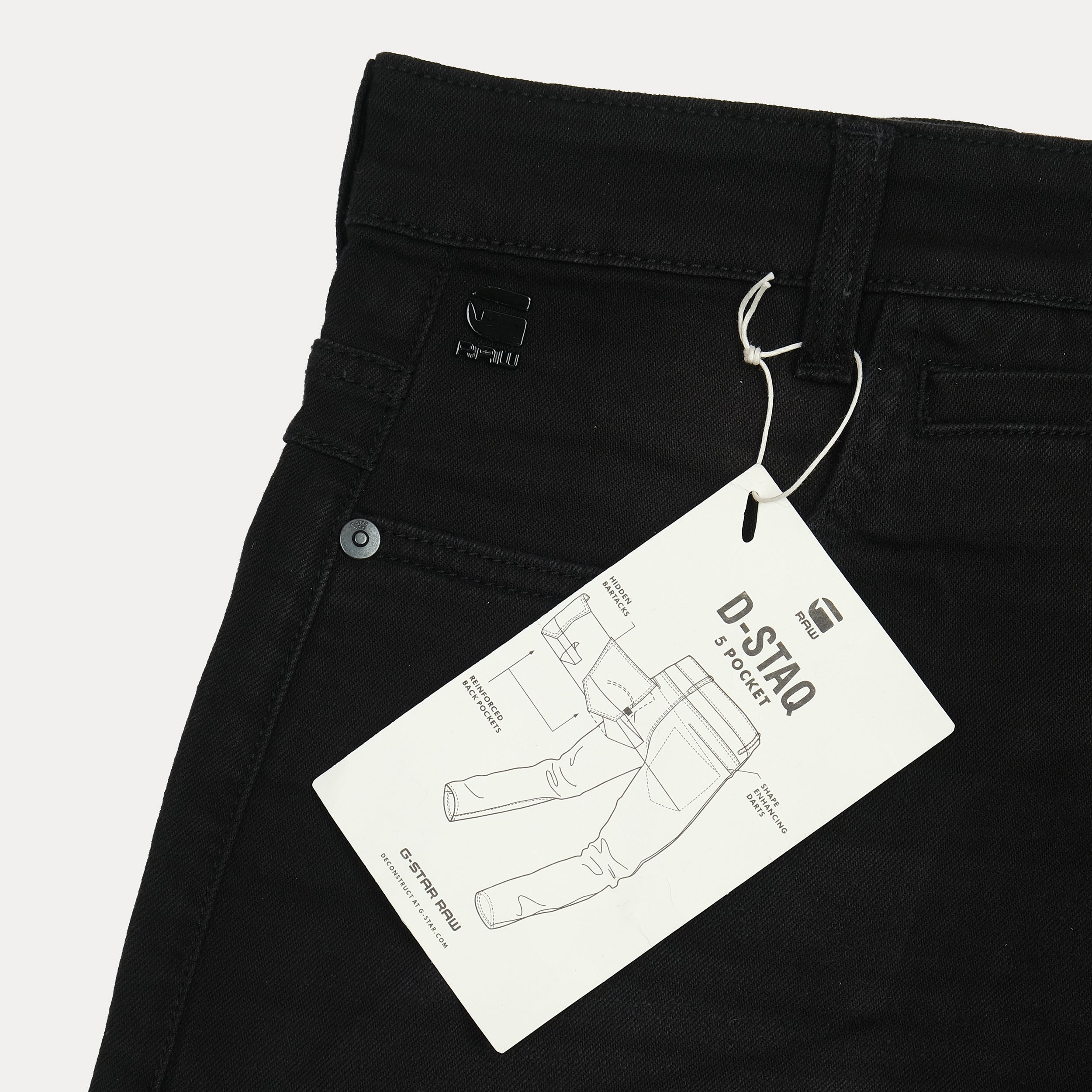 G-Star D-Staq 5 Pocket Trousers in Midnight Noir