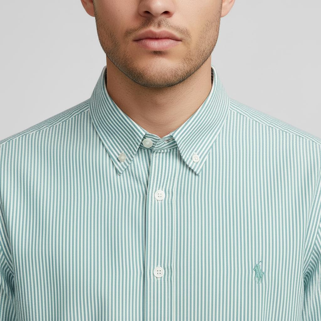 POLO Ralph Lauren Classic Fit Striped Button-Down Shirt - zoomed view