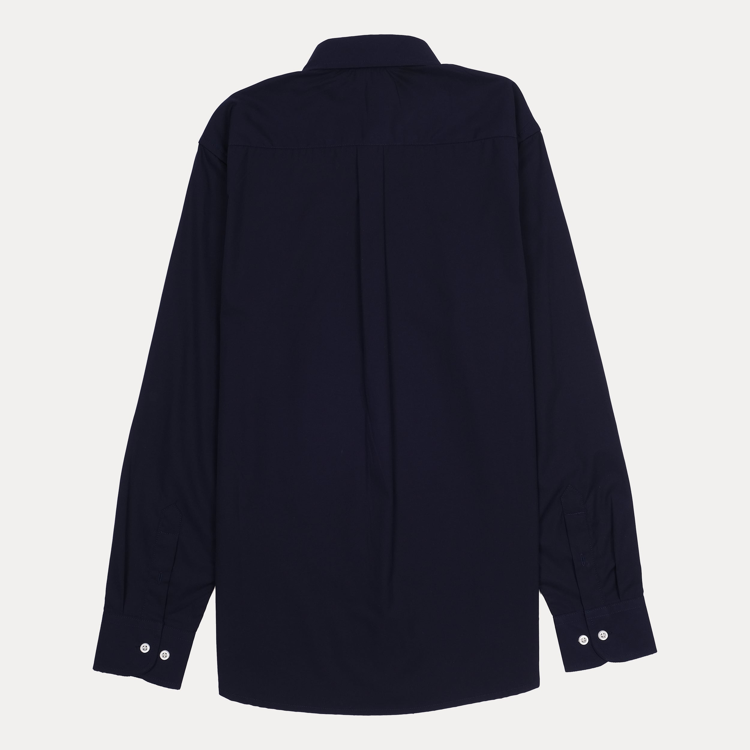 RALPH LAUREN Opulent Navy Blue Custom Fit Long Sleeve Button-Down Shirt