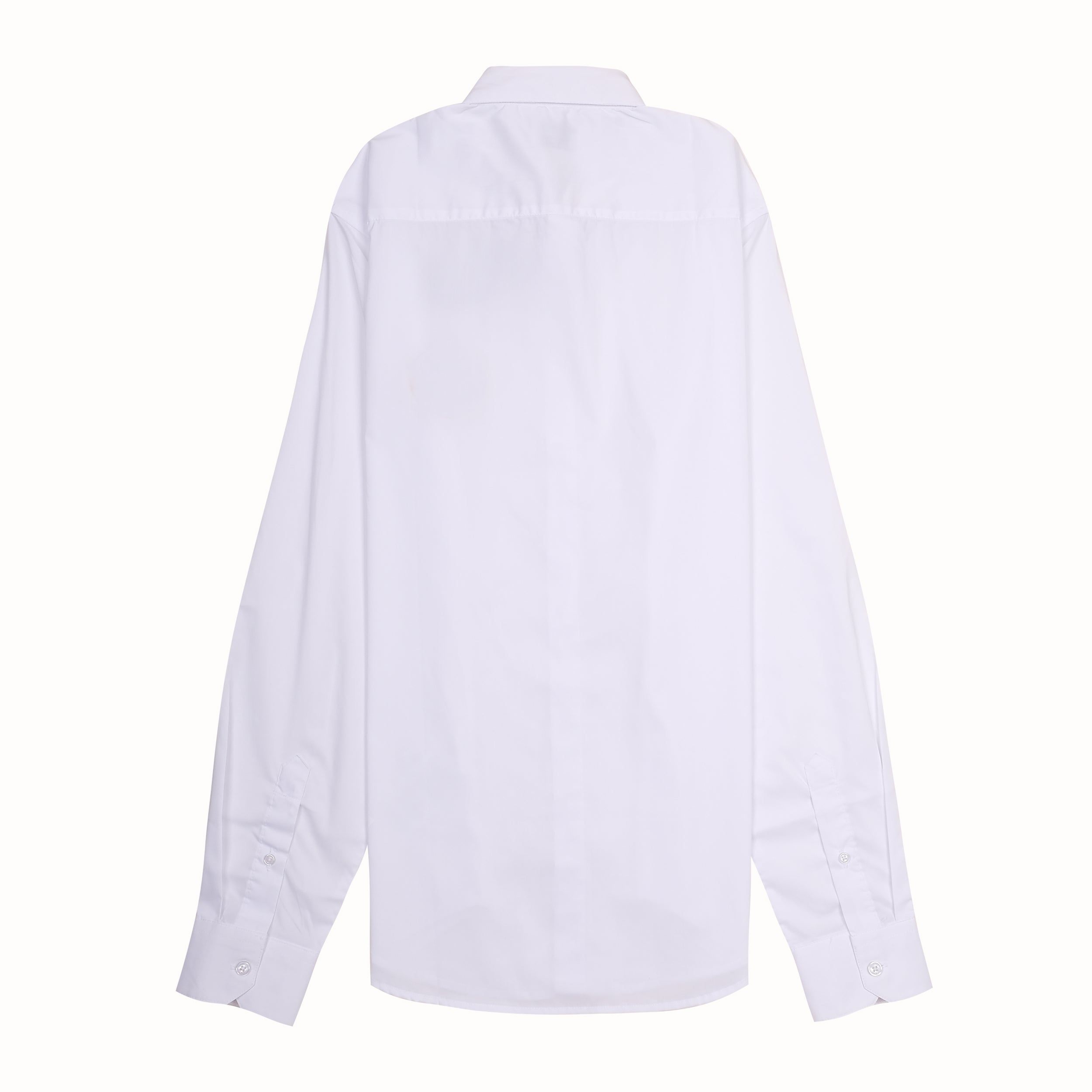 Giorgio Armani Classic White Button-Up Shirt with Logo Patch