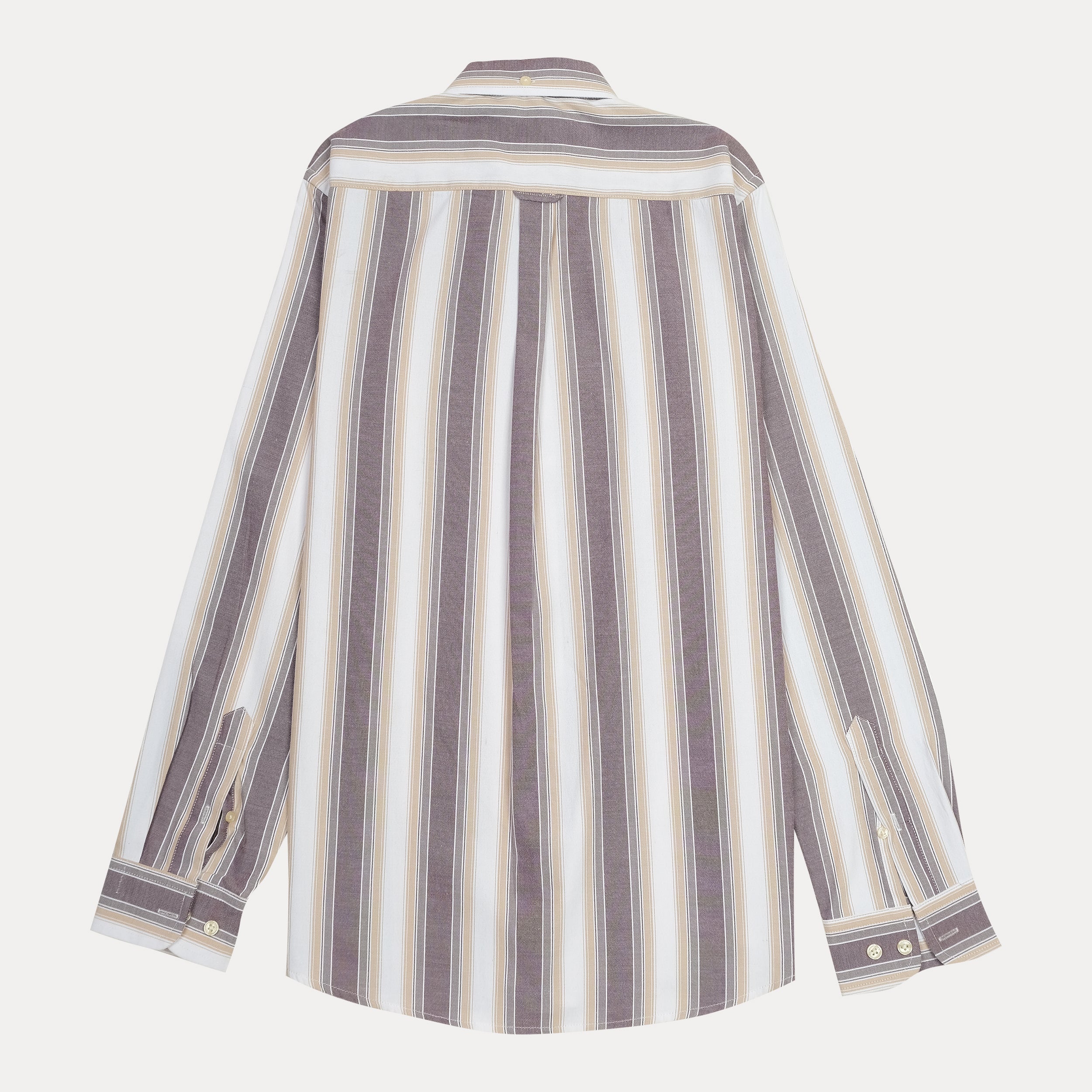 GANT Striped Elegance Tech Prep Shirt in Earthy Tones