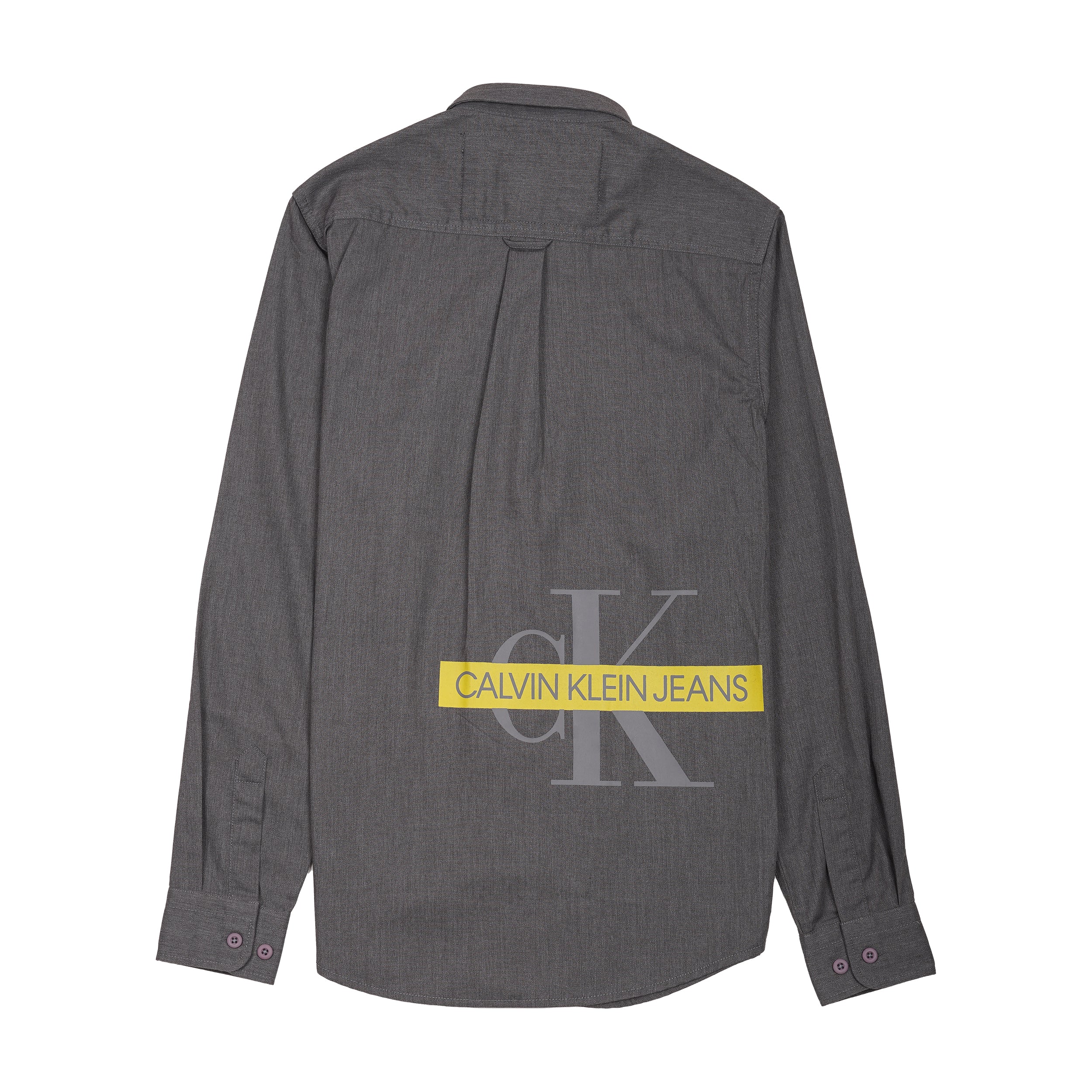 CALVIN KLEIN JEANS Prismatic Slate Modern Fit Long Sleeve Chambray Shirt