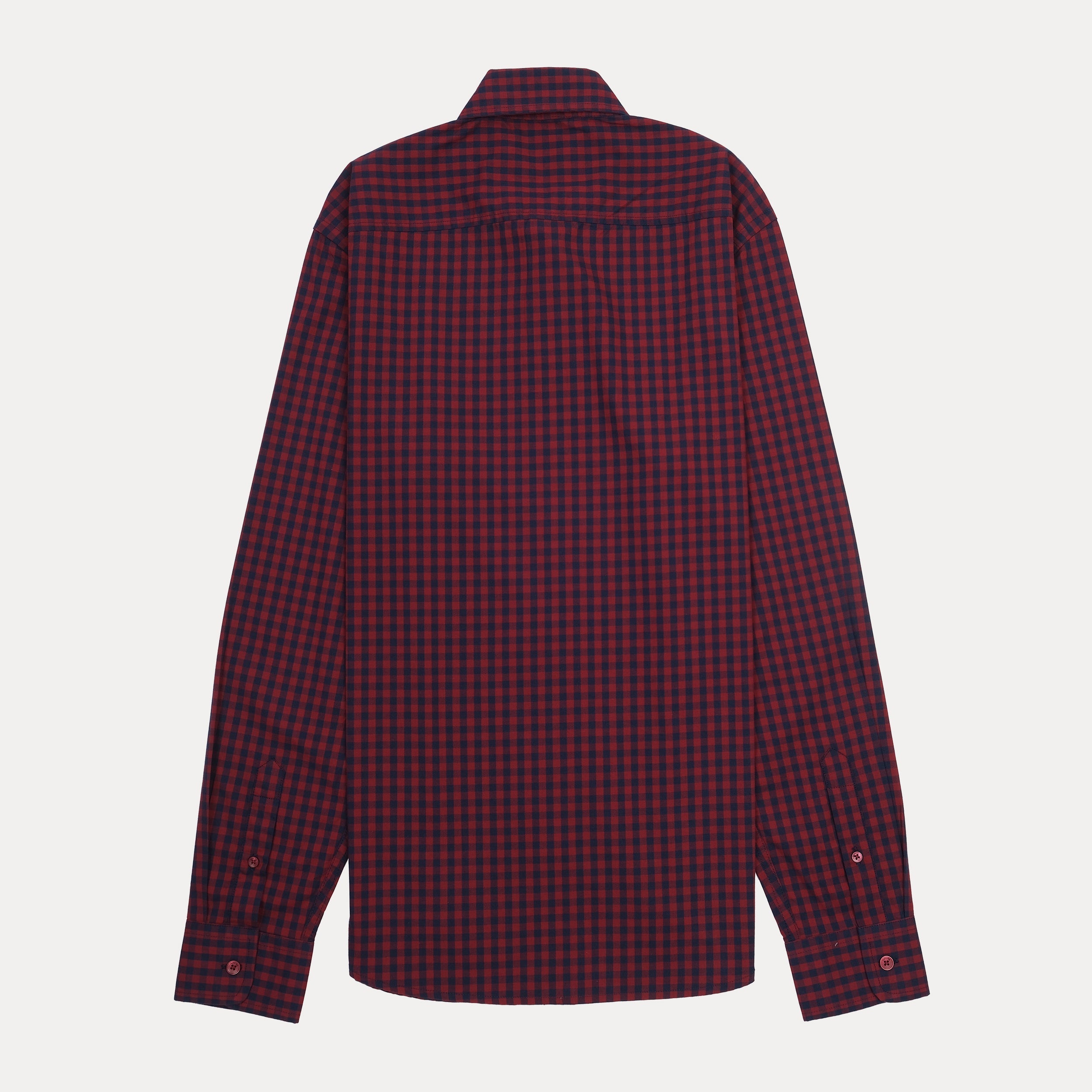 HACKETT Slim Fit Red and Navy Check Shirt