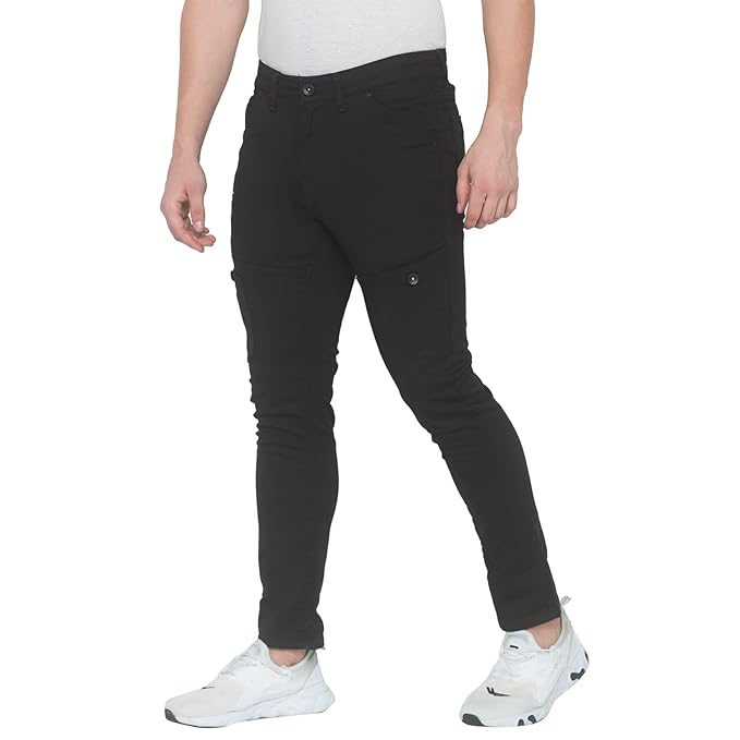 Spykar Slim Fit Black Jeans