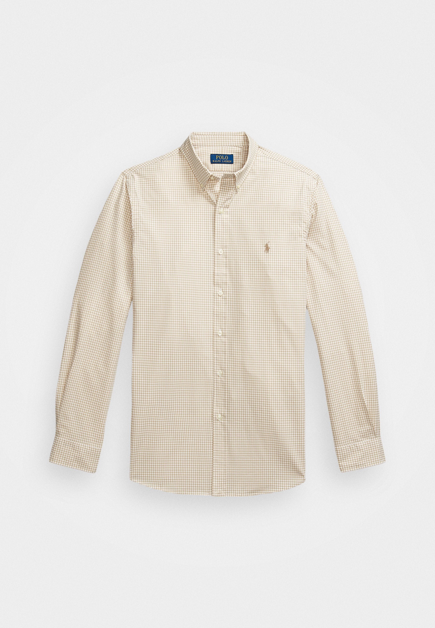 Polo Ralph Lauren Classic Fit Gingham Shirt in Creamy Biscotti