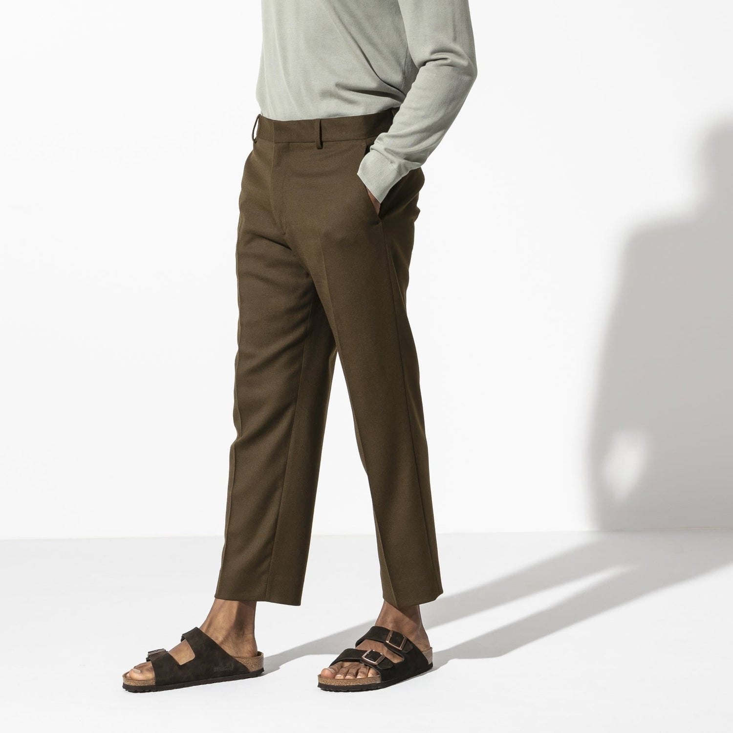 Birkenstock Suede Sandals in Charcoal Dreamscape