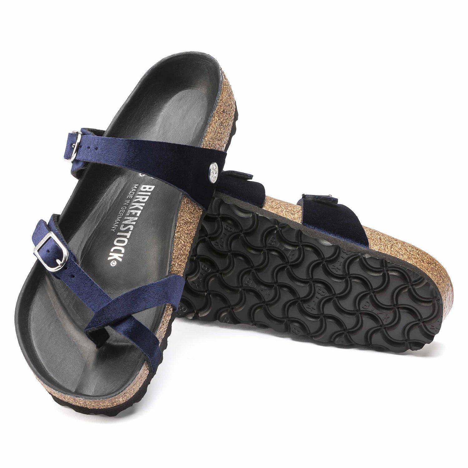 Birkenstock Velvet Blue Delight Sandals