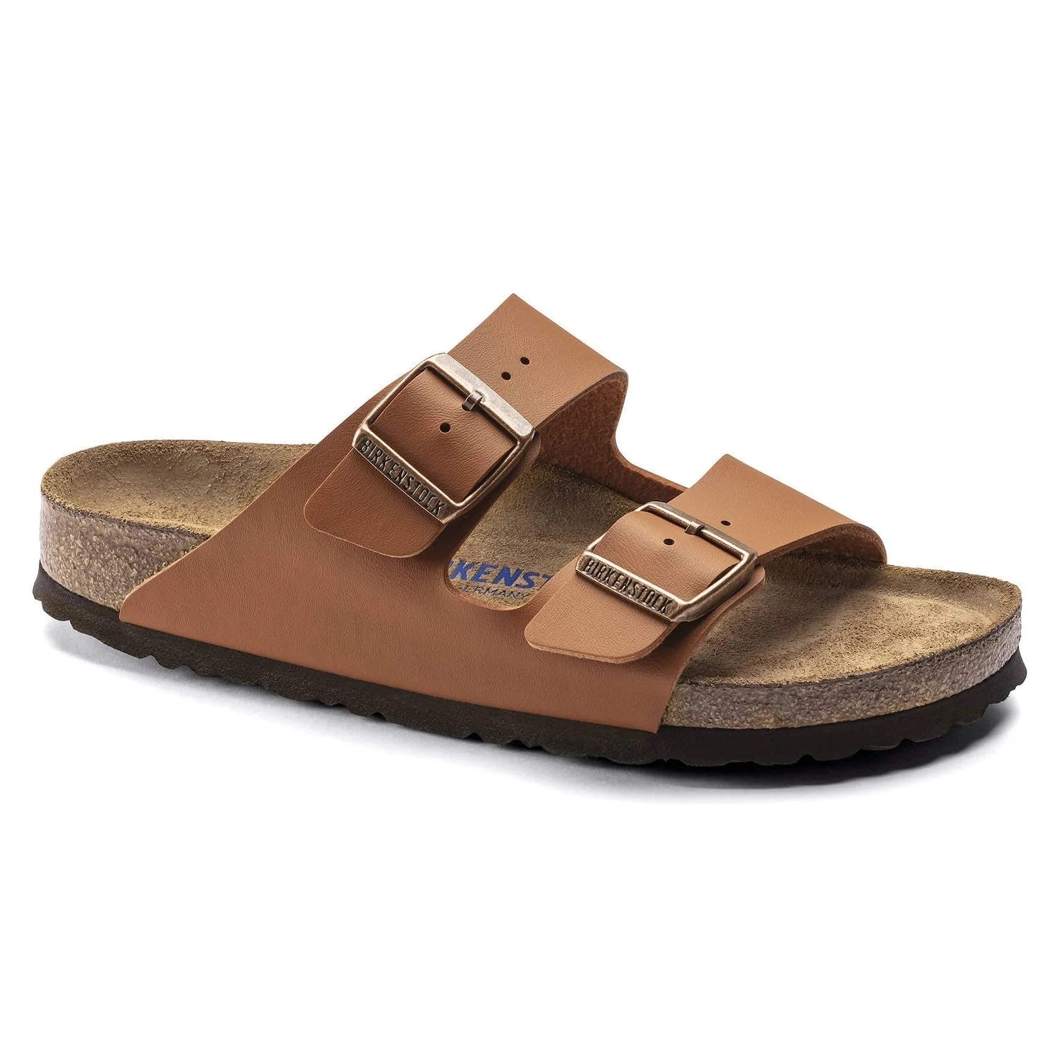Birkenstock Classic Tan Leather Arizona Sandals with Adjustable Buckles