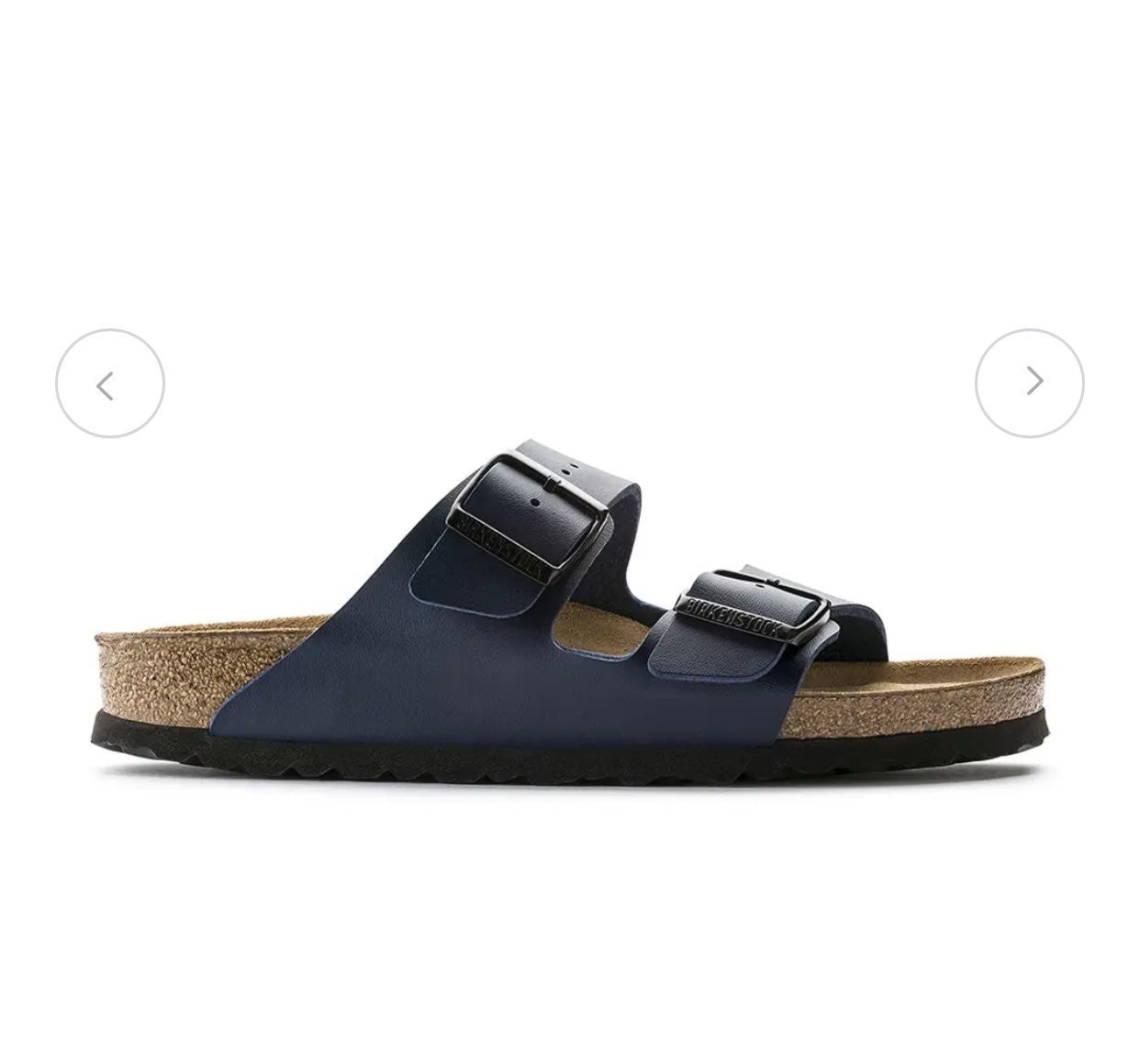 Birkenstock Elegant Navy Two-Strap Sandals
