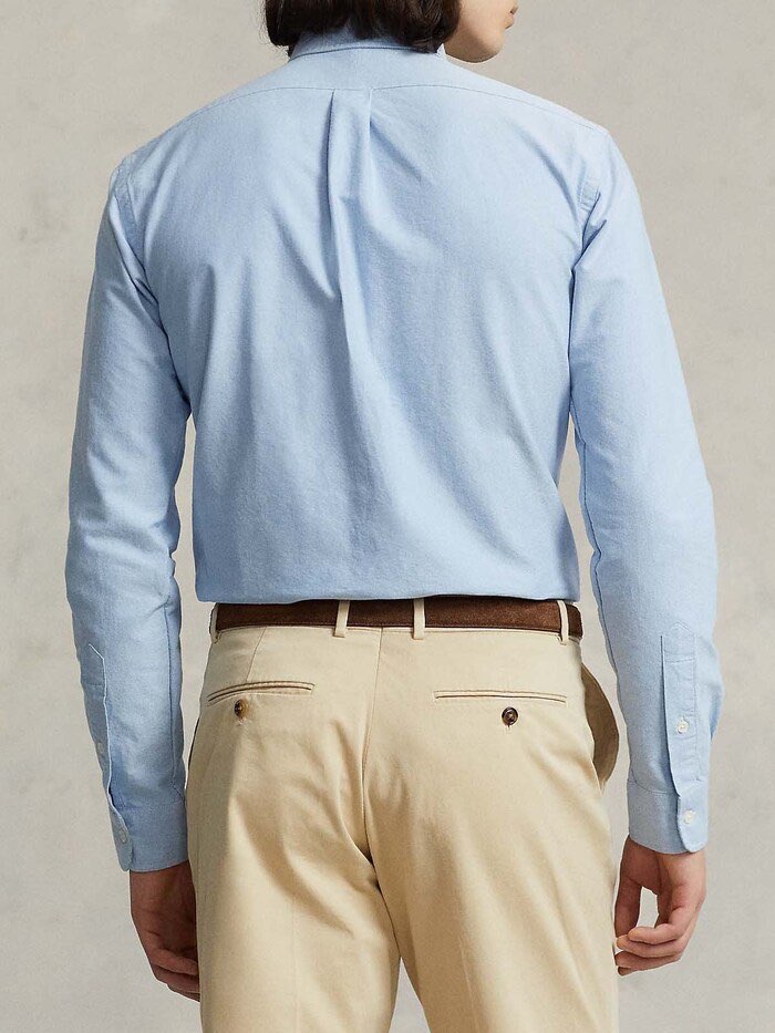 Ralph Lauren Classic Cotton Sky Blue Button-Up Shirt