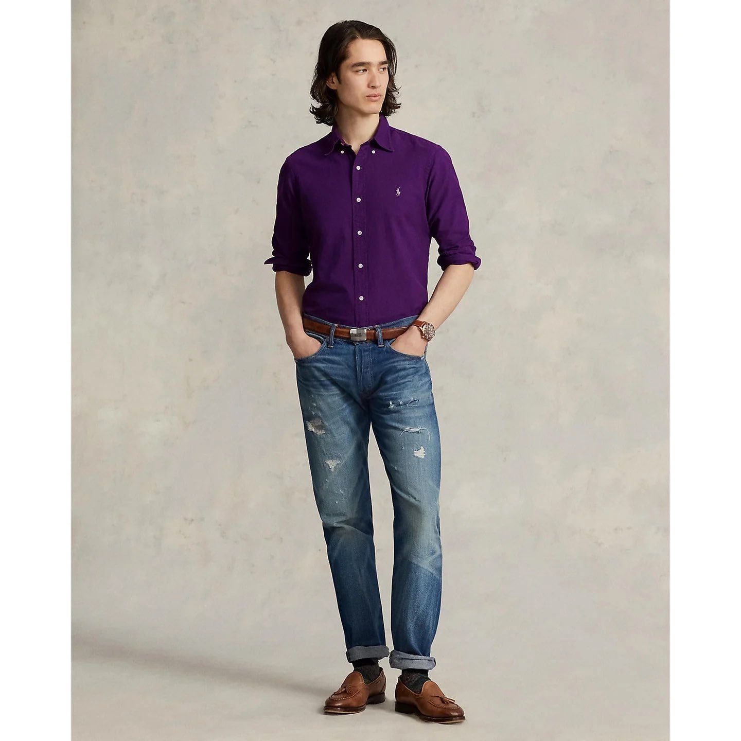 Polo Ralph Lauren Dapper Amethyst Button-Up Shirt