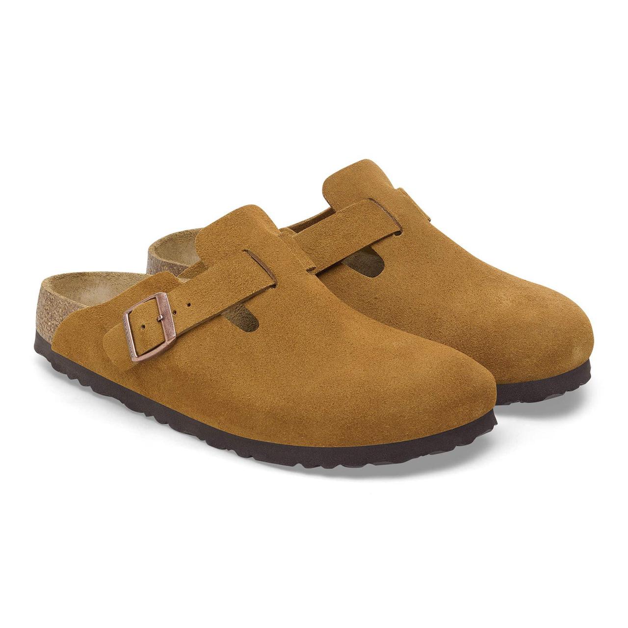 Birkenstock Suede Clogs in Golden Honey - Effortlessly Chic Comfort