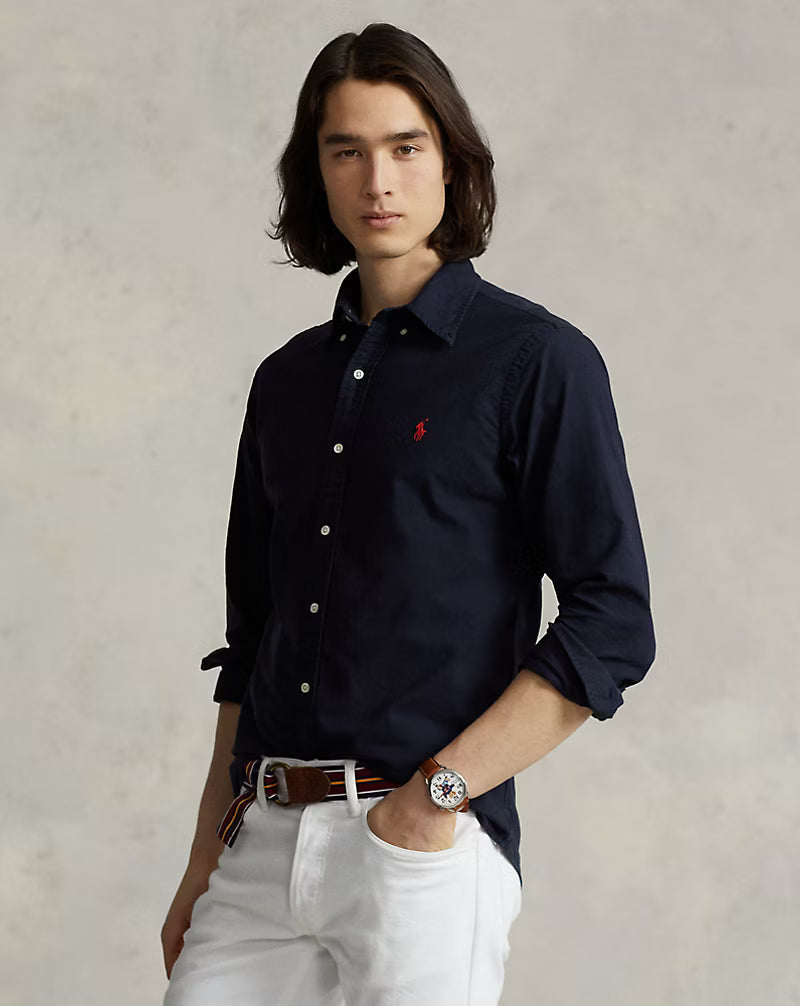Polo Ralph Lauren Custom Fit Midnight Navy Button-Up Shirt