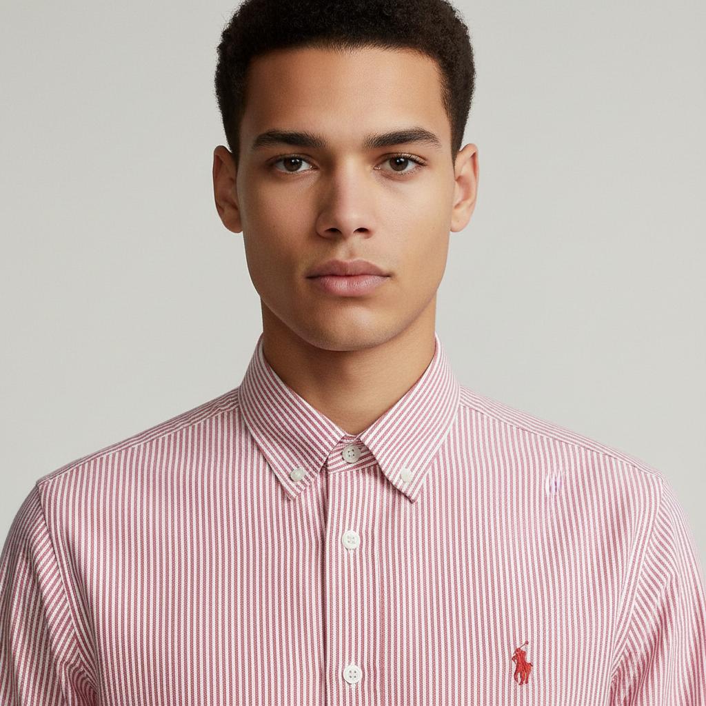 POLO RALPH LAUREN Classic Fit Striped Button-Down Shirt - zoomed view