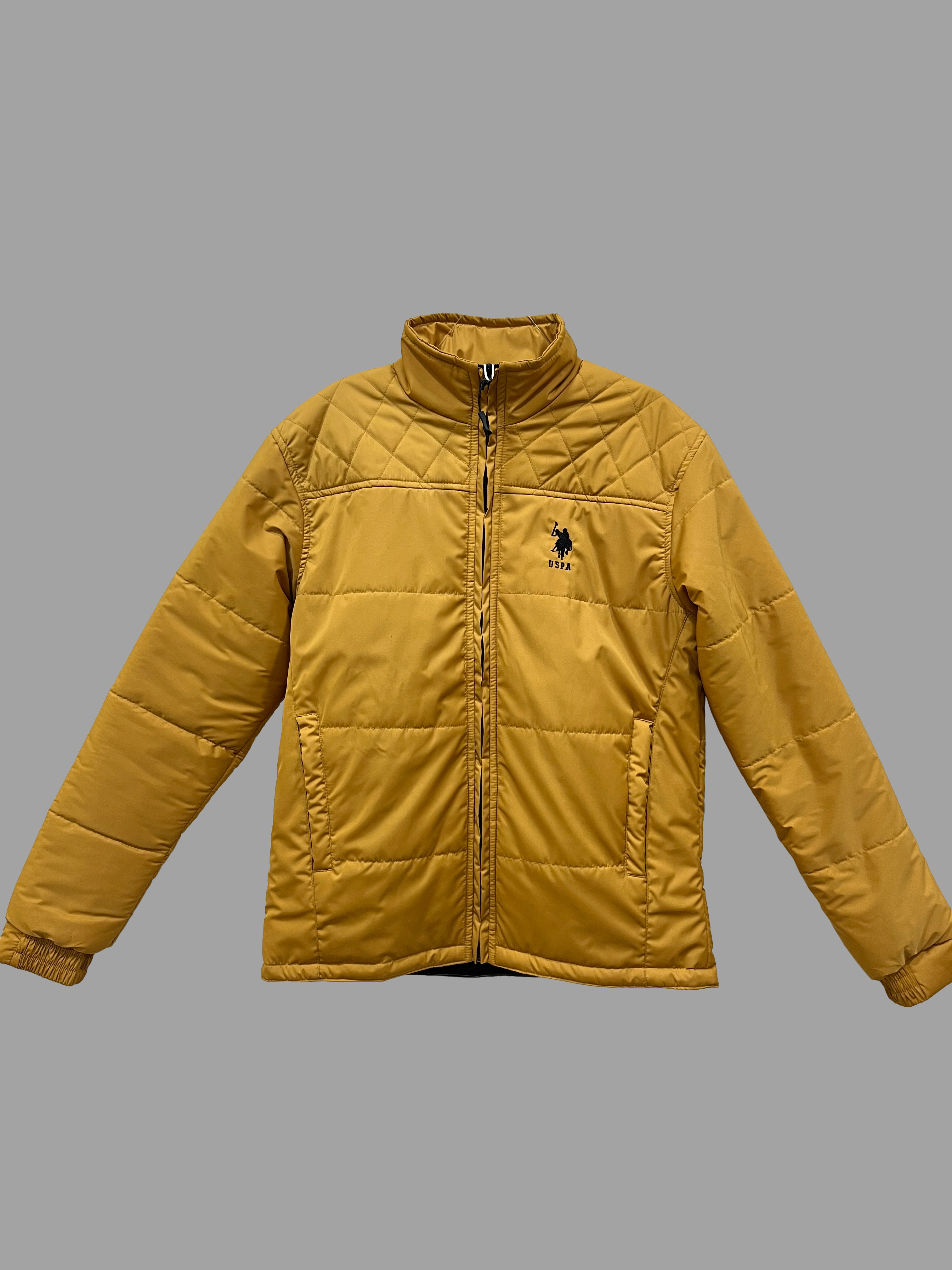 USPA Cozy Goldenrod Quilted Jacket