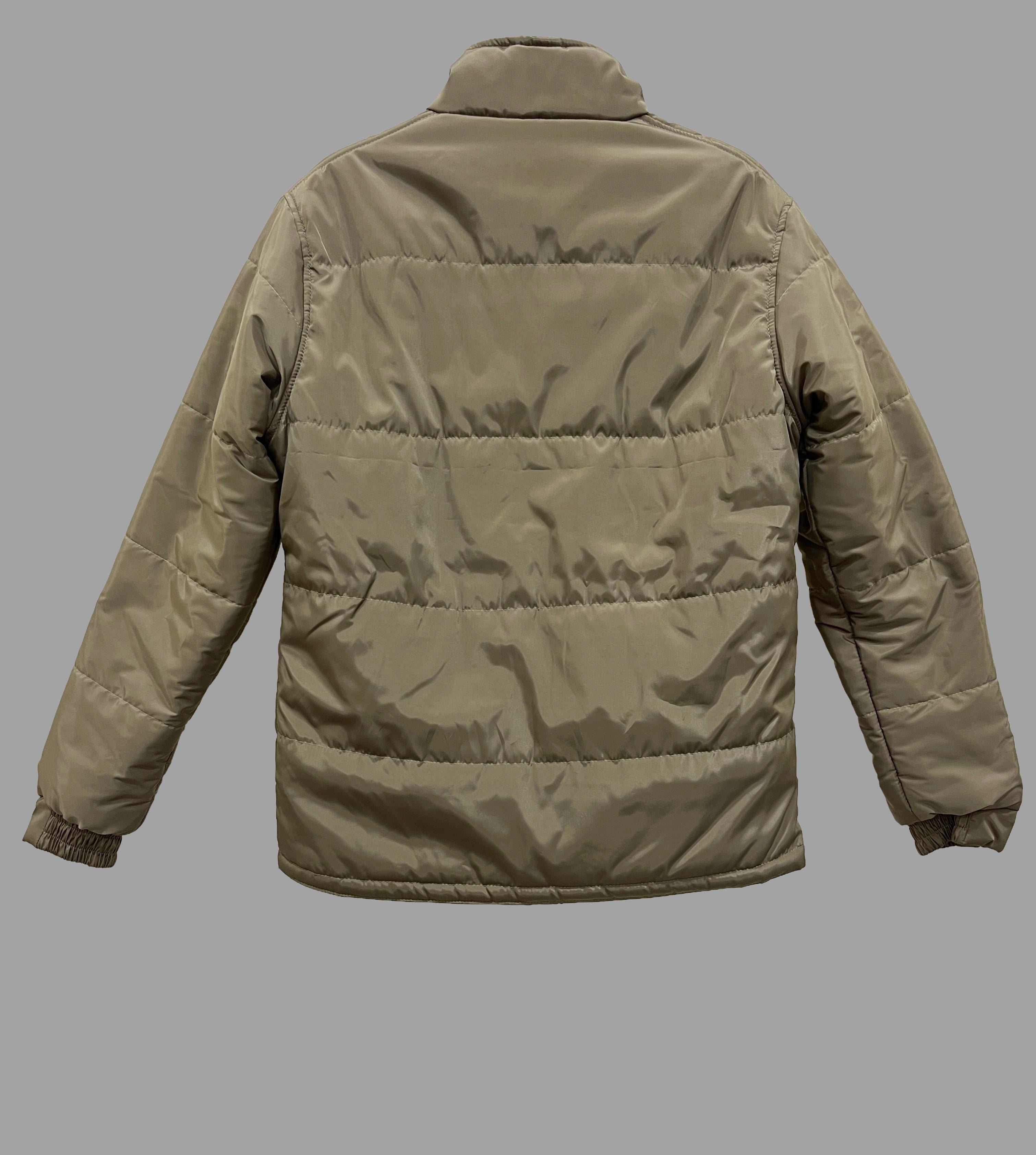 USPA Cozy Khaki Quilted Puffer Jacket