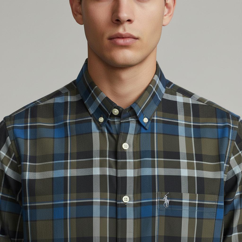 Ralph Lauren Classic Fit Plaid Button-Down Shirt - zoomed view