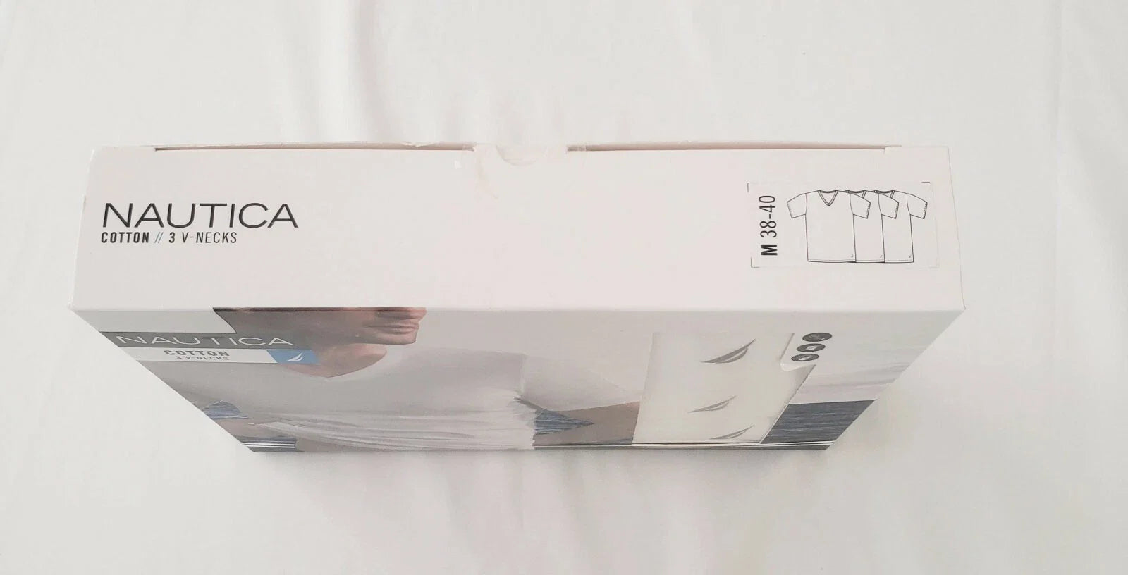 NAUTICA Cotton 3-Pack V-Neck T-Shirts