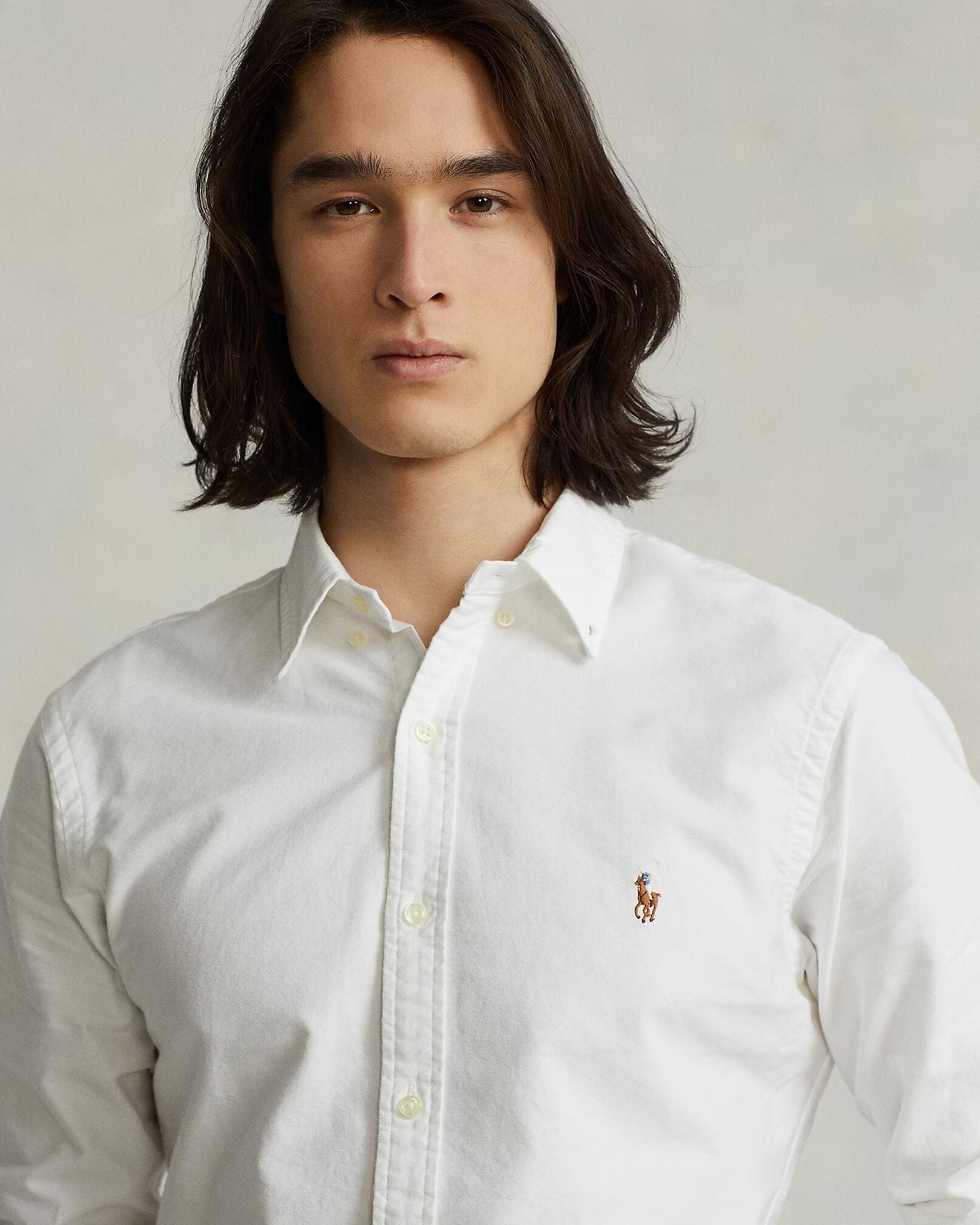 Ralph Lauren Classic White Elegance Button-Up Shirt
