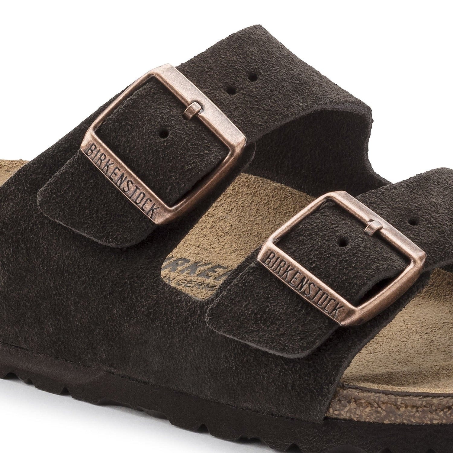 Birkenstock Suede Sandals in Charcoal Dreamscape