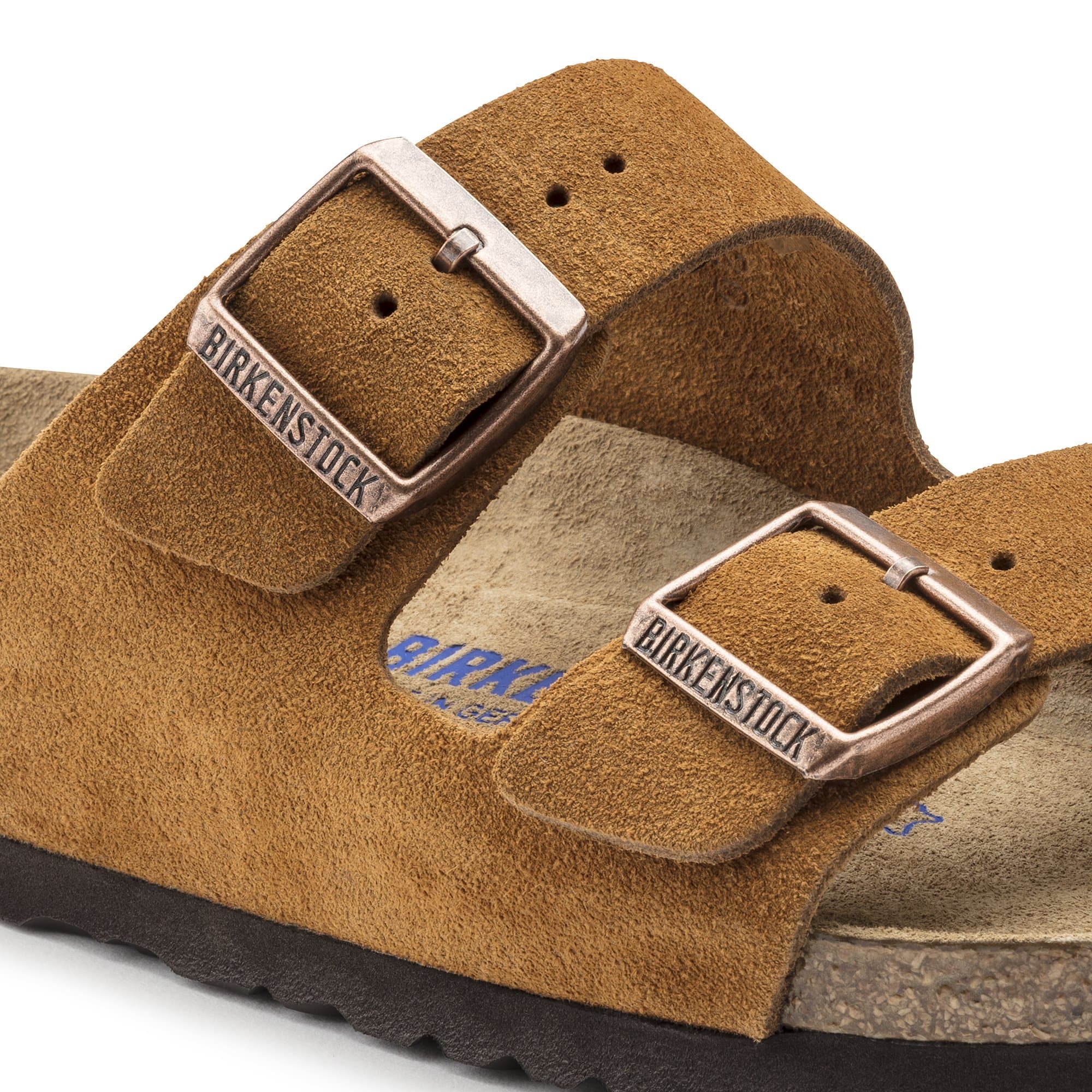 Birkenstock Suede Sandals in Warm Caramel Delight