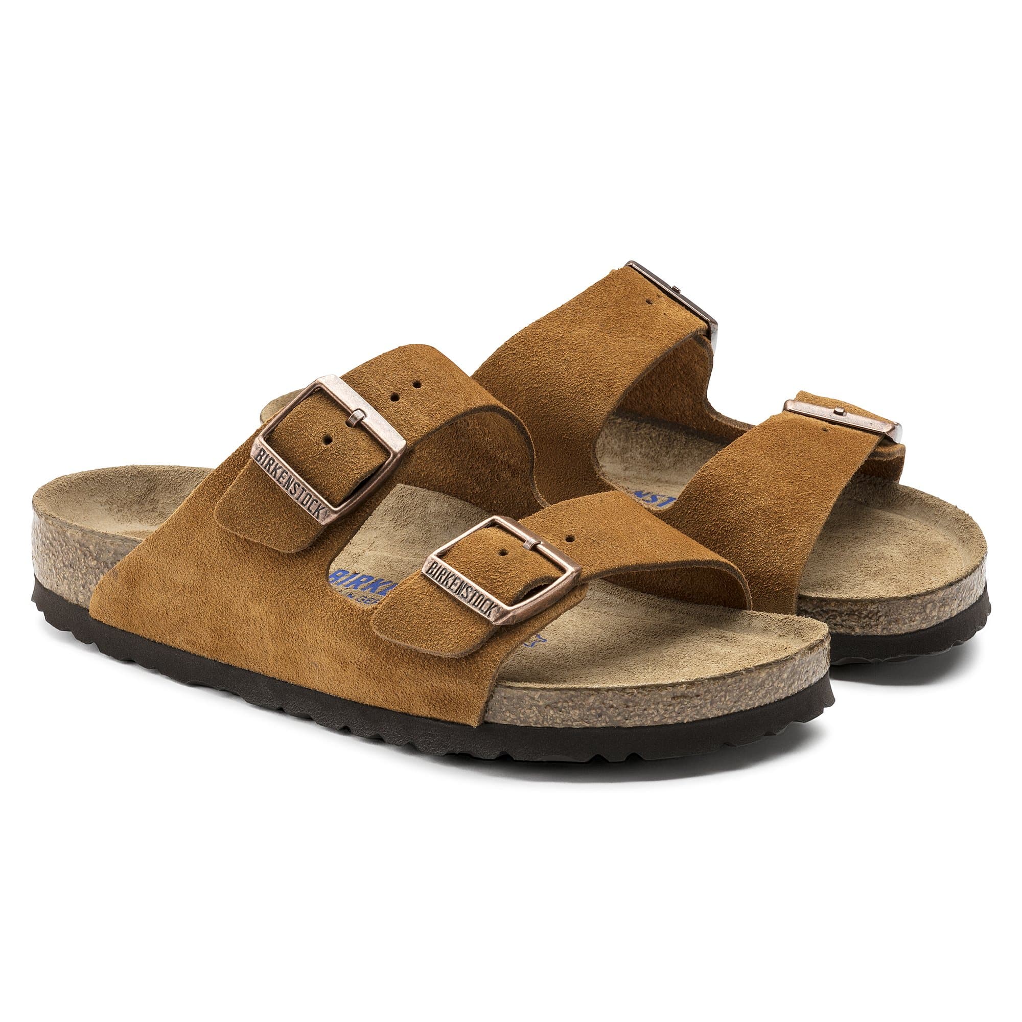 Birkenstock Suede Sandals in Warm Caramel Delight