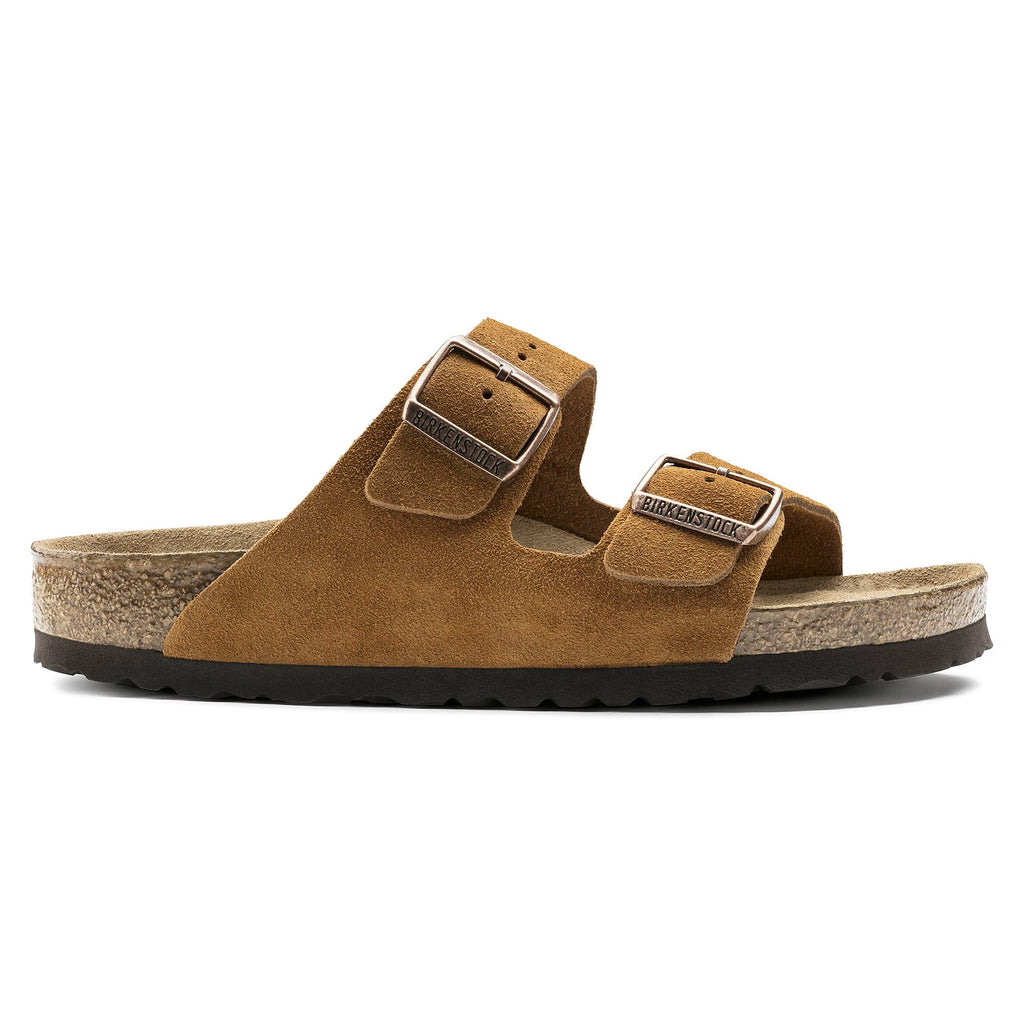 Birkenstock Suede Sandals in Warm Caramel Delight
