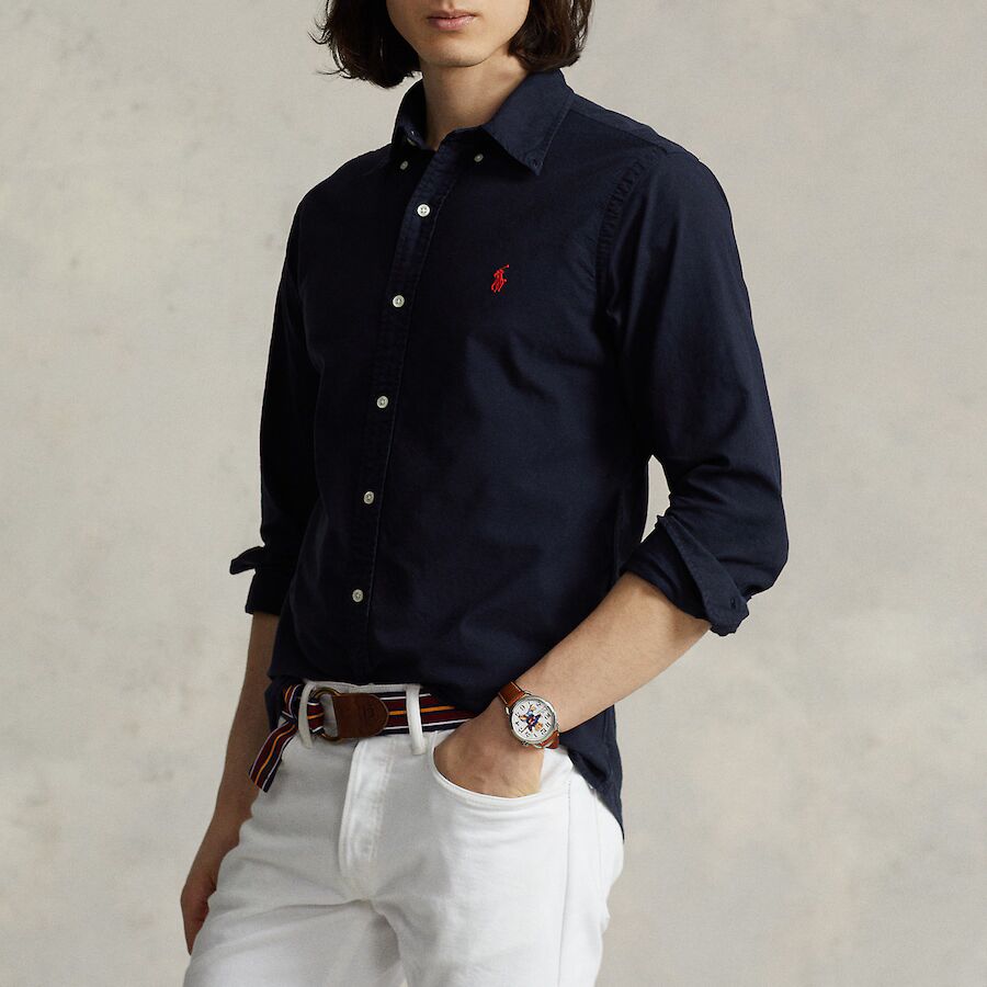 Polo Ralph Lauren Classic Navy Charm Button-Up Shirt