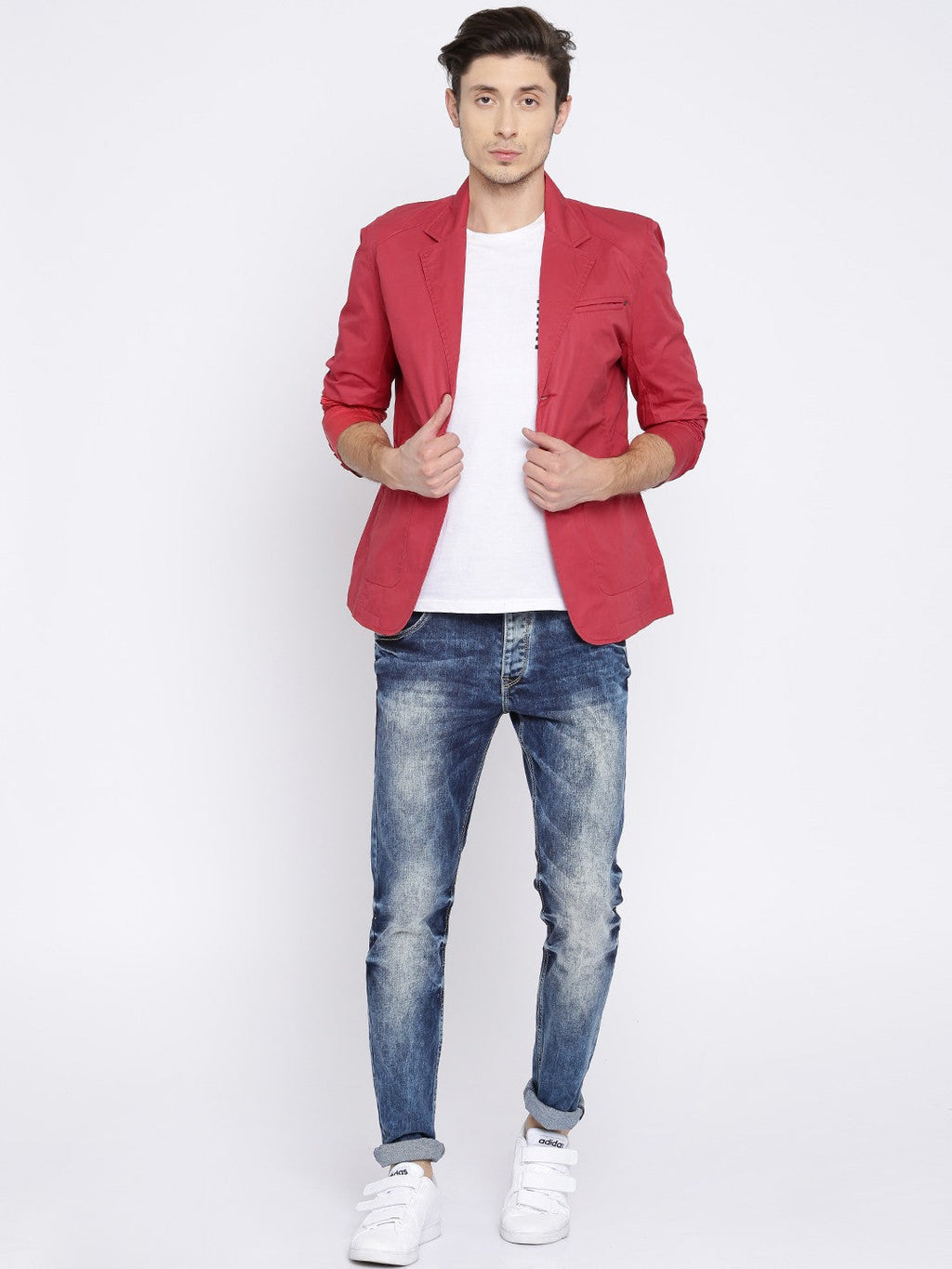 SPYKAR Casual Red Blazer for Men