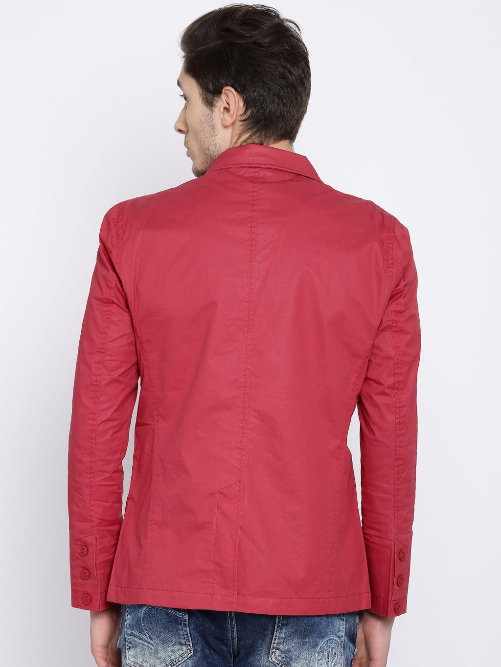 SPYKAR Casual Red Blazer for Men