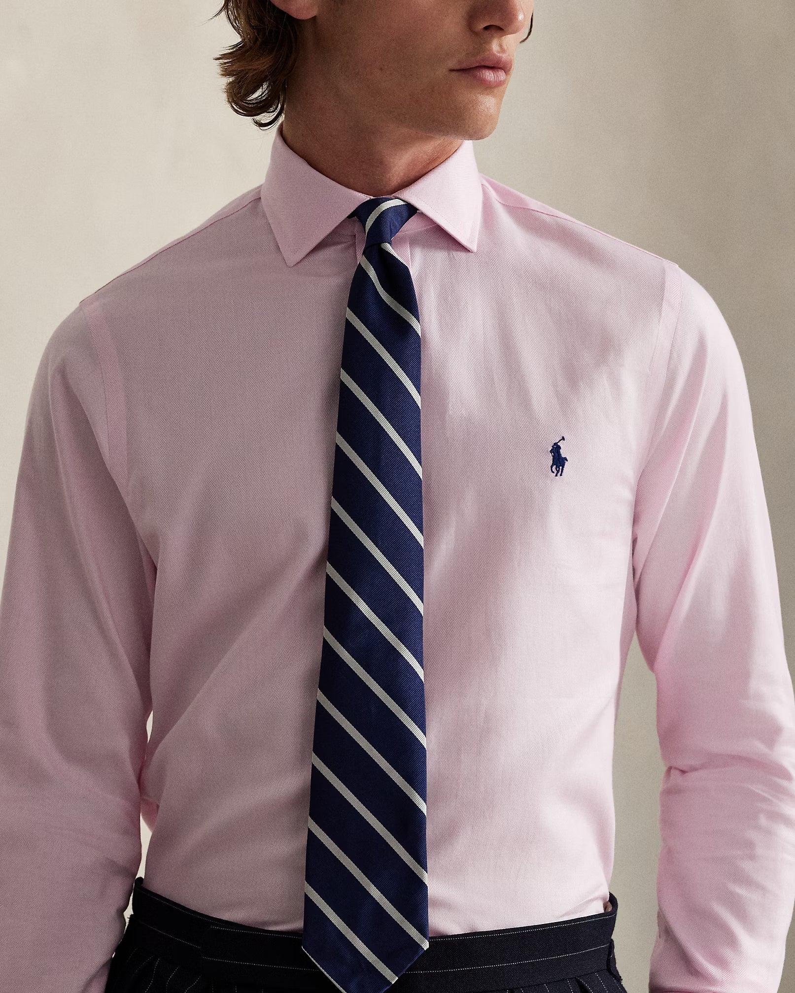Polo Ralph Lauren Custom Fit Delightful Blush Button-Up Shirt