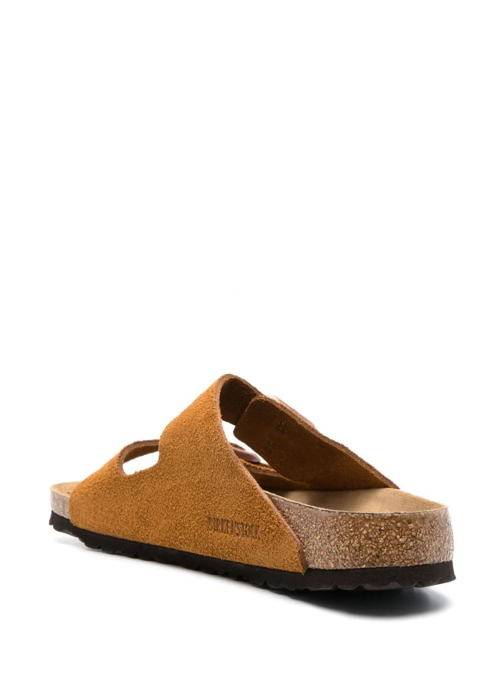 Birkenstock Cozy Suede Slide Sandals in Golden Amber