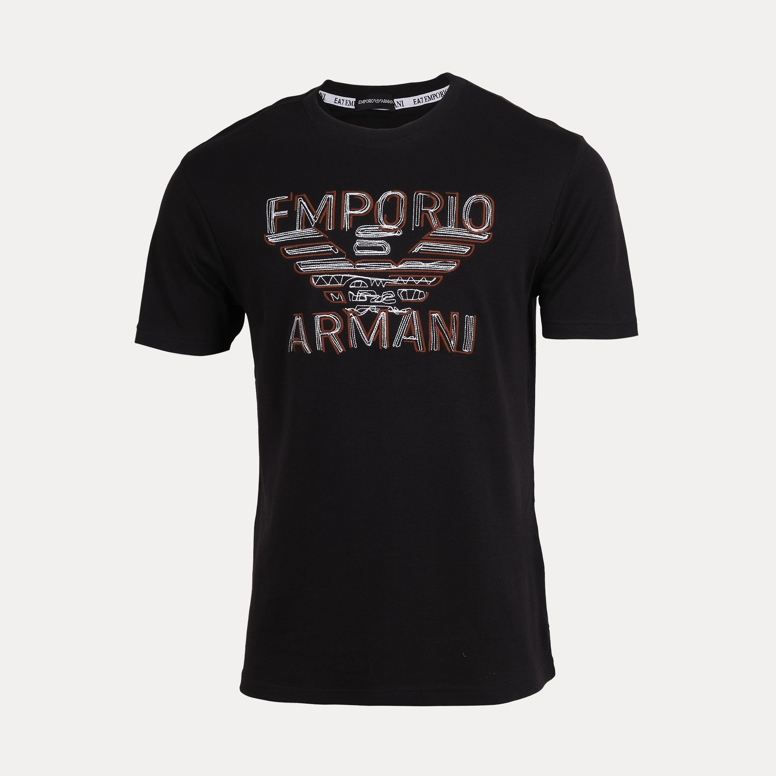 EMPORIO ARMANI Ember Noir Relaxed Fit Short Sleeve Graphic T-Shirt