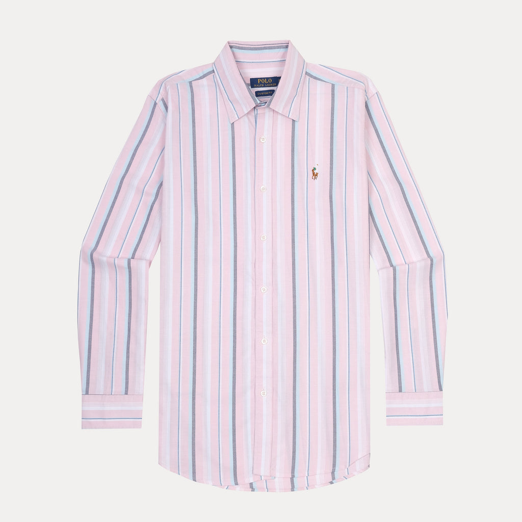 Polo Ralph Lauren Striped Elegance Shirt in Blush Breeze