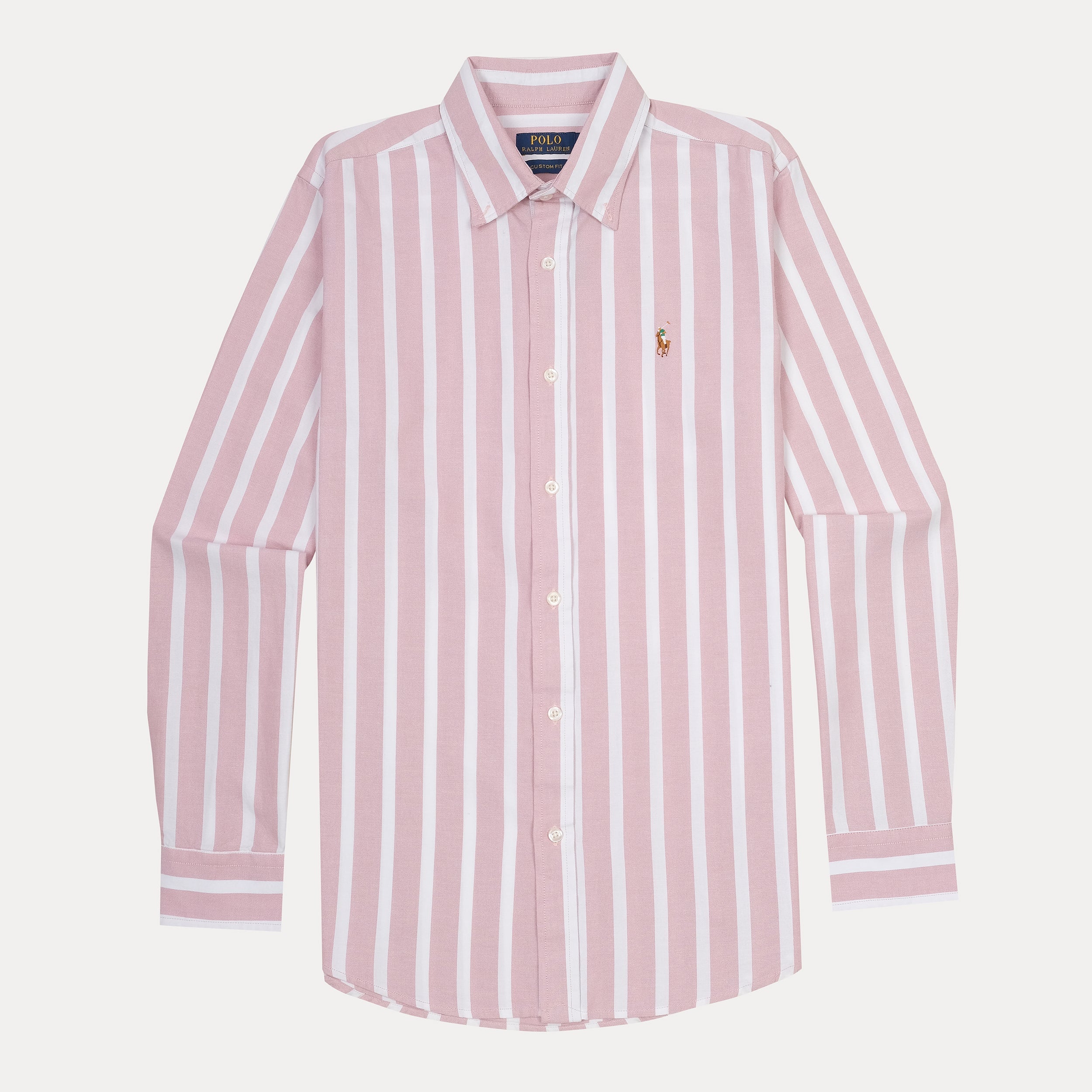 Polo Ralph Lauren Striped Elegance Shirt in Blush Whisper