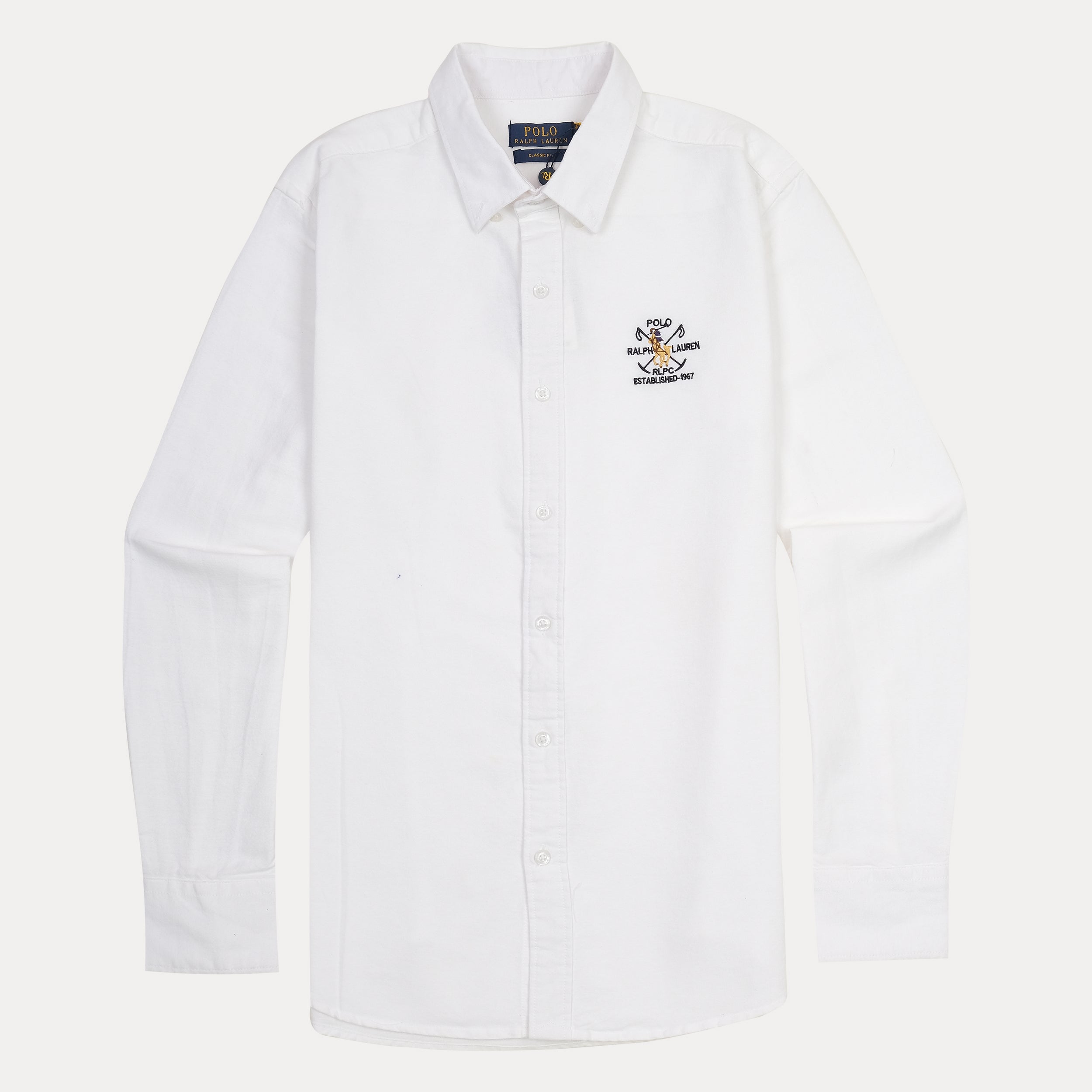 Polo Ralph Lauren Classic Fit Cotton Shirt in Crisp Cloud White