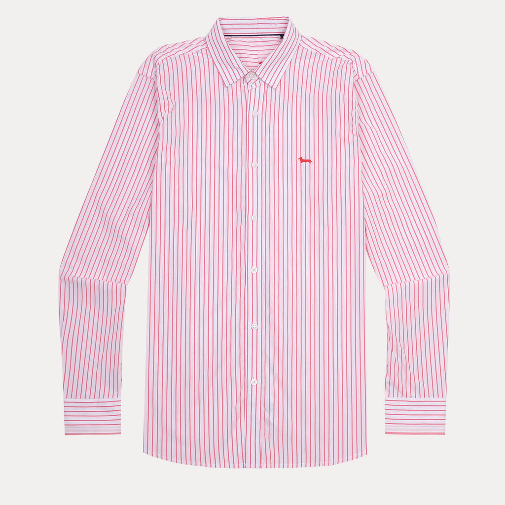 harmont&blaine Striped Elegance Shirt in Blushing Pink