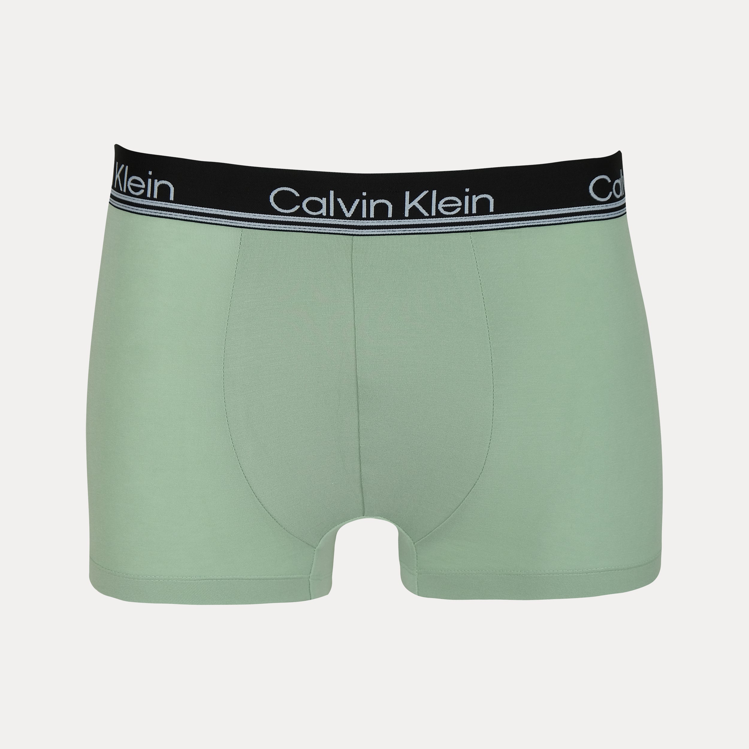 Calvin Klein Luxurious Tranquil Trunks in Serene Green, Bold Black & Radiant Red