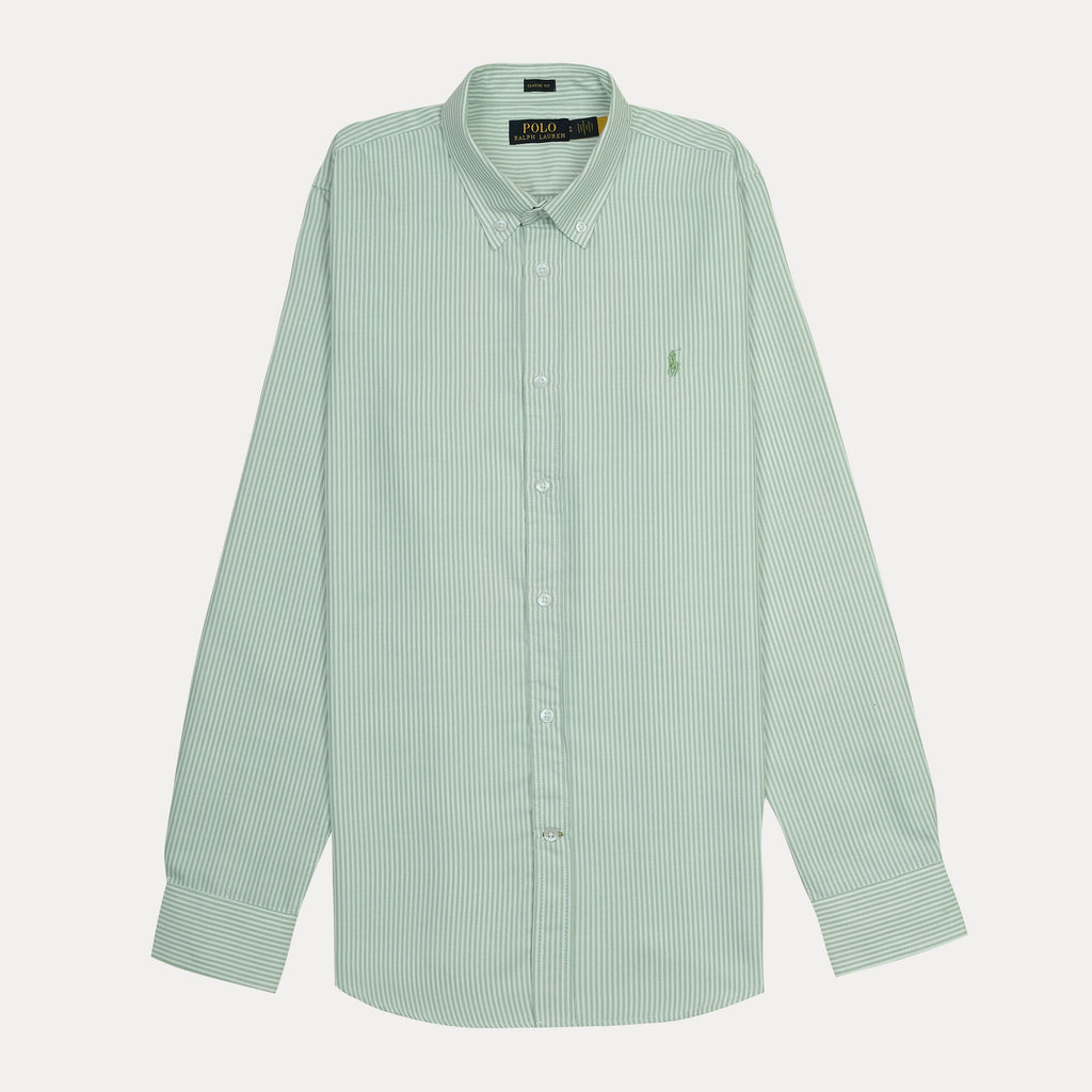 Polo Ralph Lauren Classic Fit Striped Shirt in Serene Mint