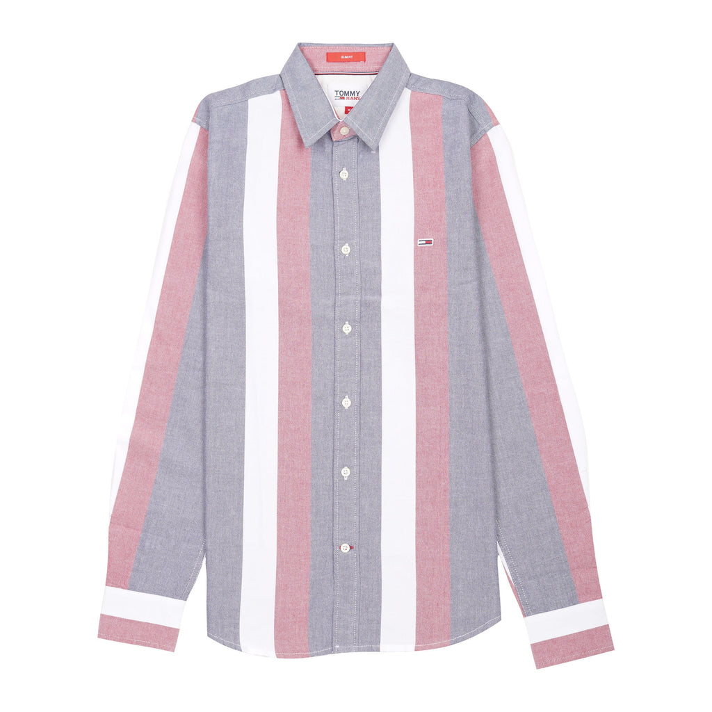 TOMMY JEANS Opulent Juniper Smoke Modern Fit Long Sleeve Shirt