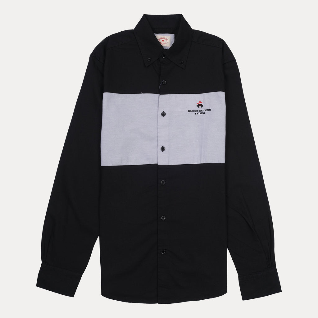 BROOKS BROTHERS Classic Colorblock Button-Up Shirt